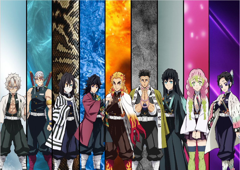 Nome do produto: Poster Demon Slayer - Hashiras