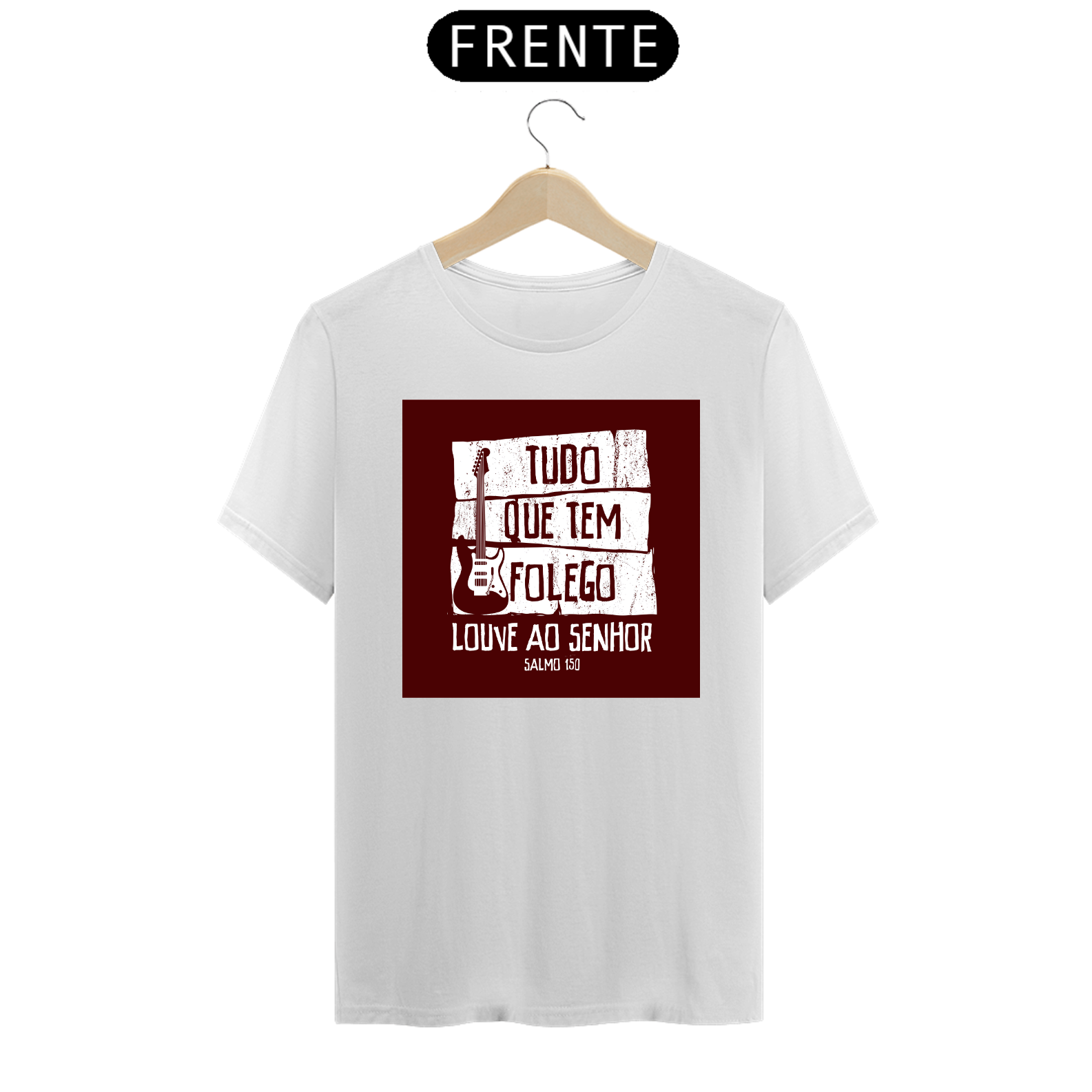 Camiseta masculina básica - Tudo que te folego - arte vermelha