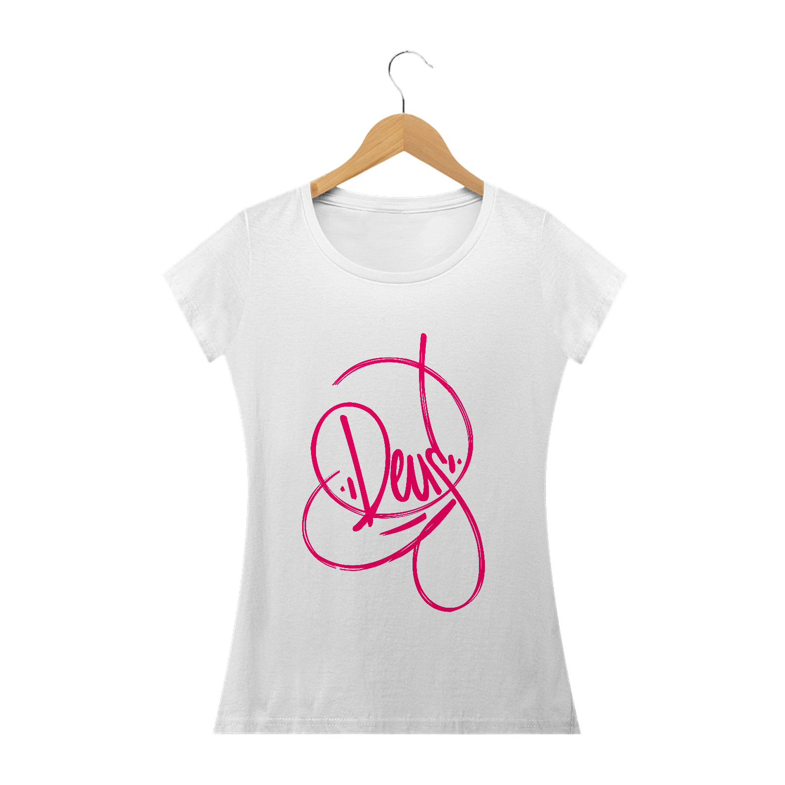 Camiseta feminina básica - Deus