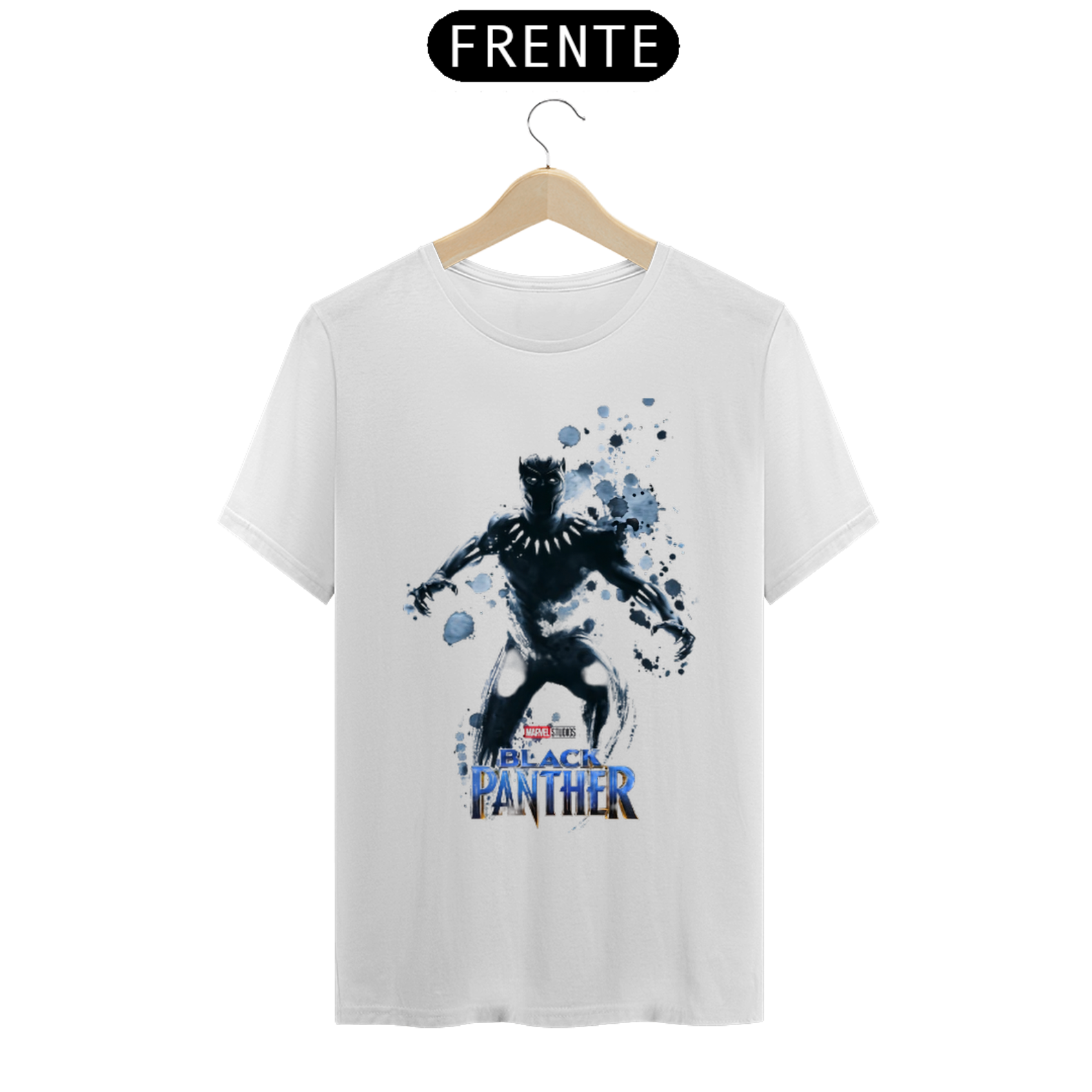 Camiseta masculina básica - Pantera negra