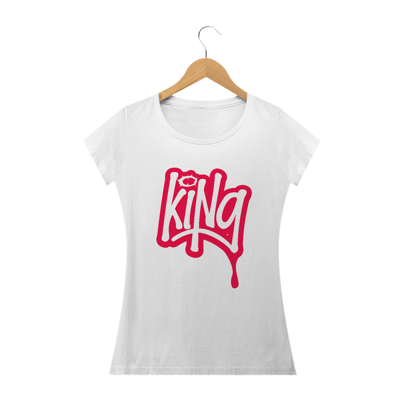 Camiseta feminina básica - King