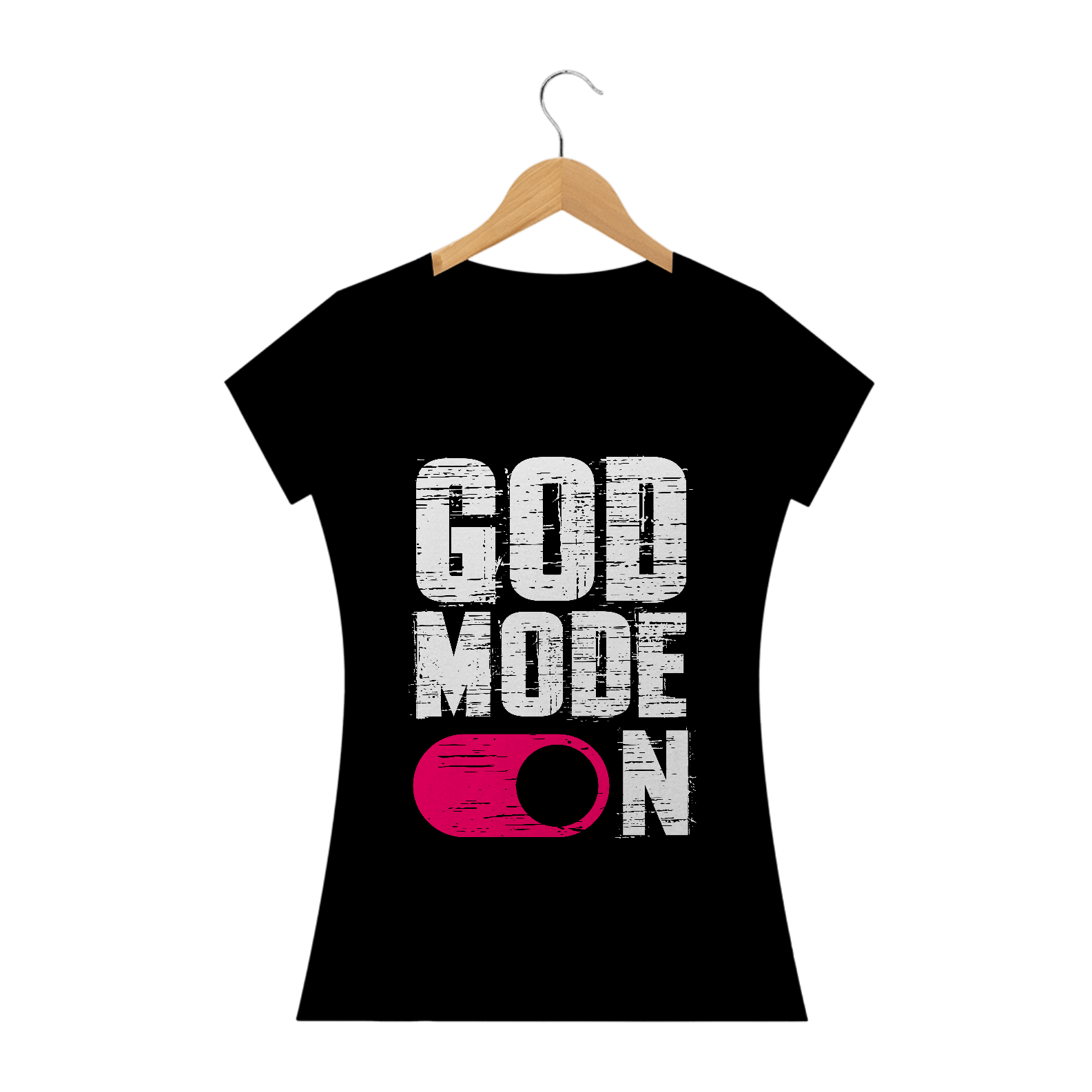Camiseta feminina básica - God mode on