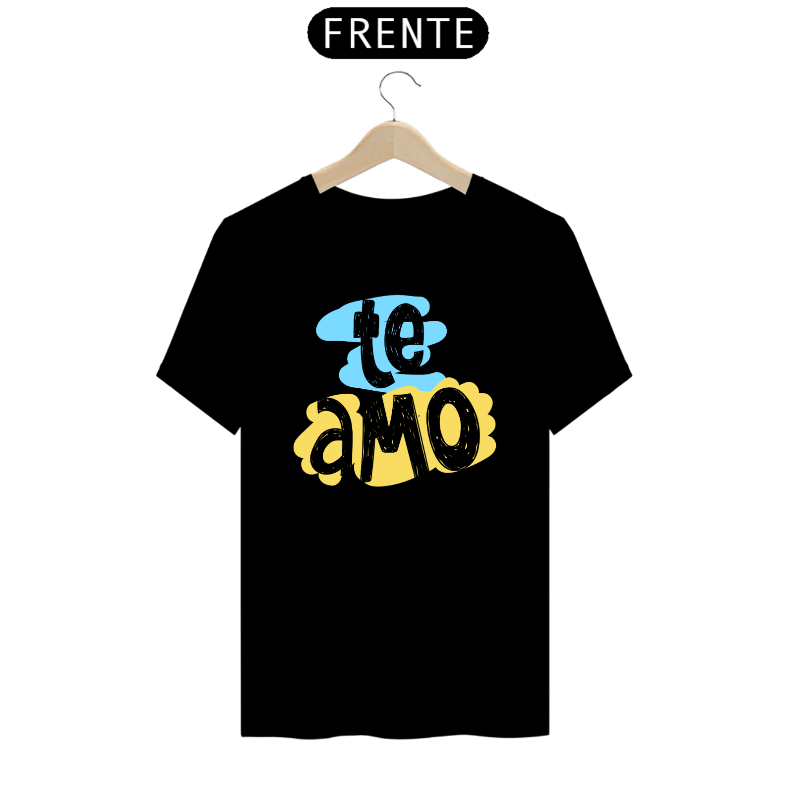 Camiseta masculina básica - dia dos pais - te amo