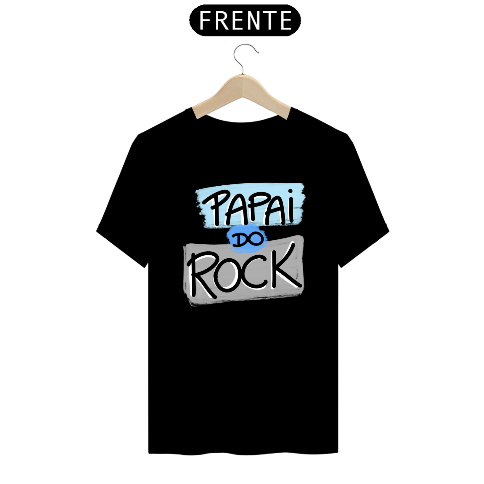 Camiseta masculina básica - dia dos pais - papai do rock