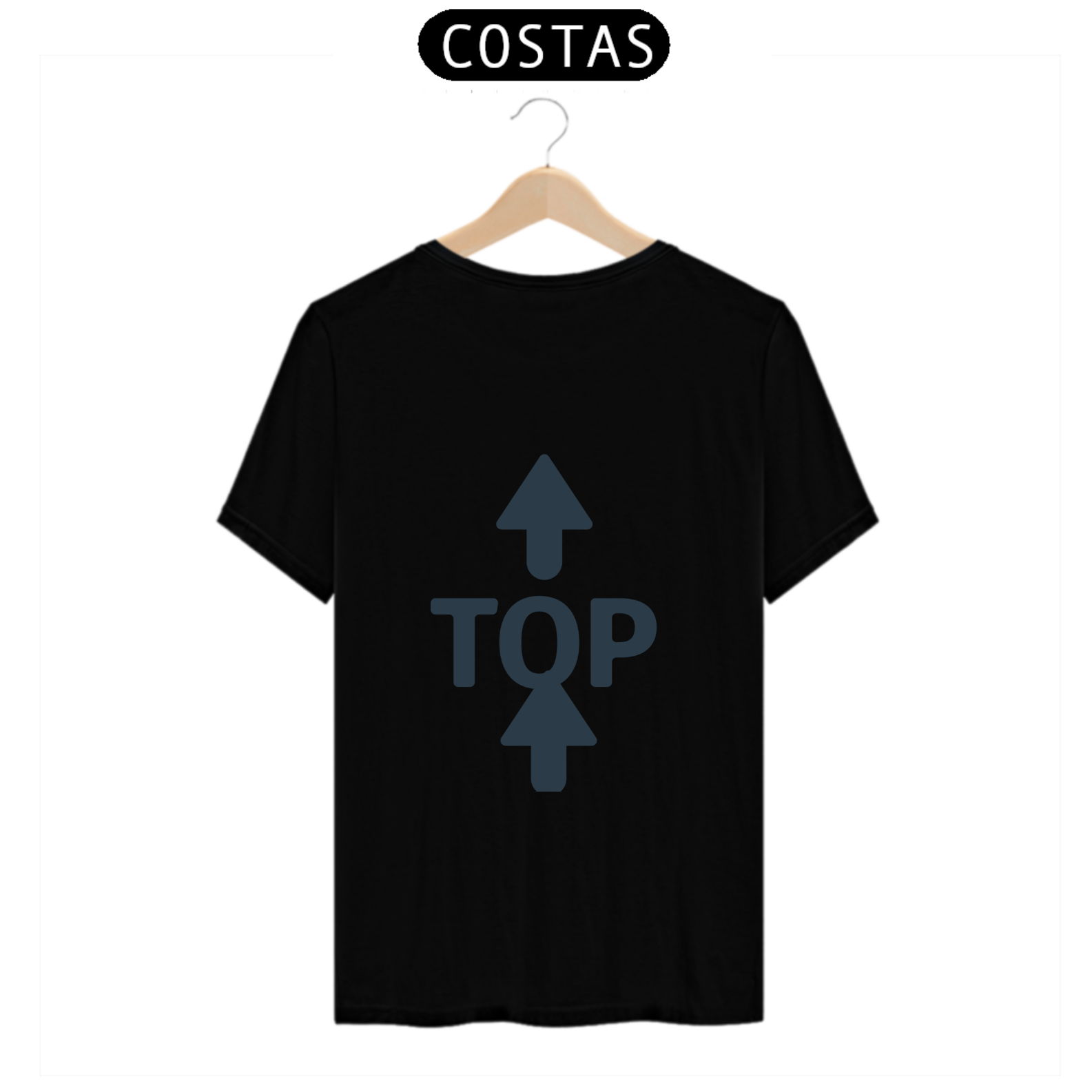 Nome do produto  camiseta preta top nascosta