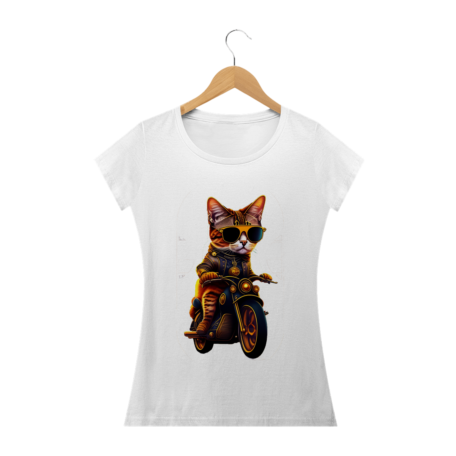 Baby Long Classic Gato Motoqueiro