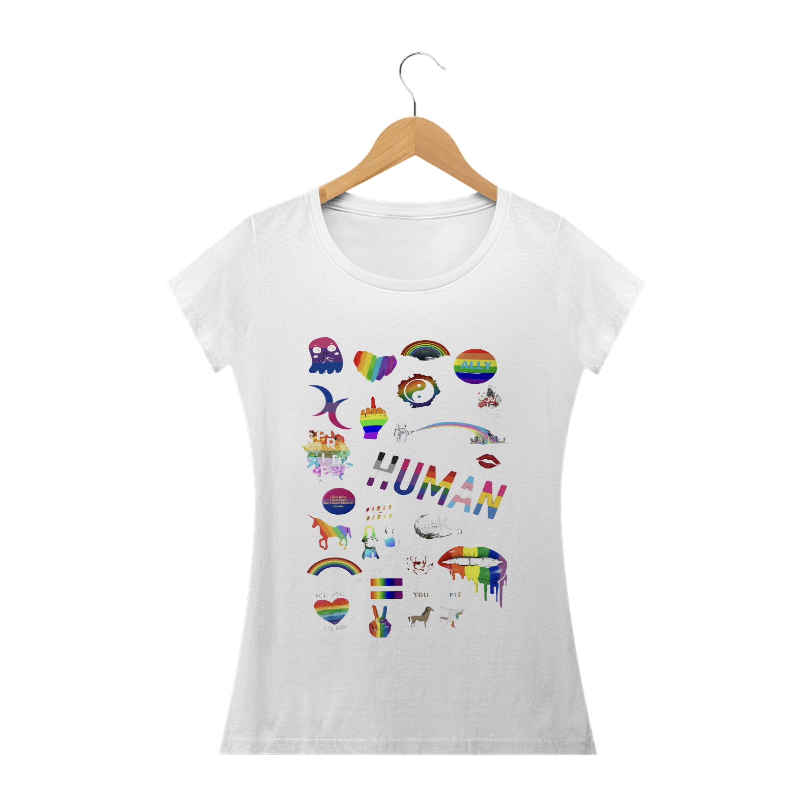 Blusa Baby long Classic Orgulho LGBT