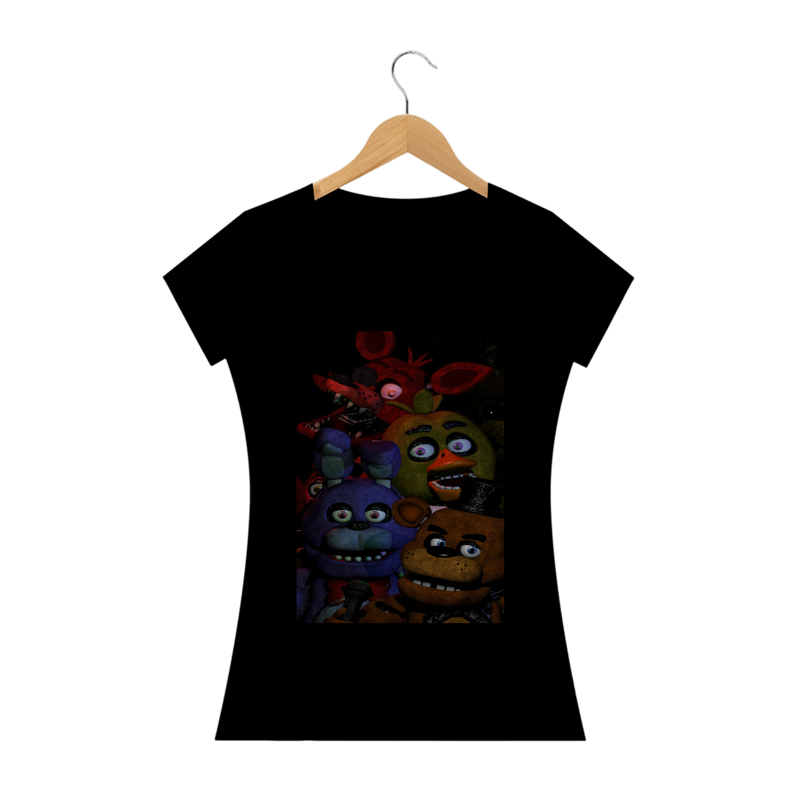 Nome do produto: Blusa Baby Long  Quality Five Nights at Freddy\'s