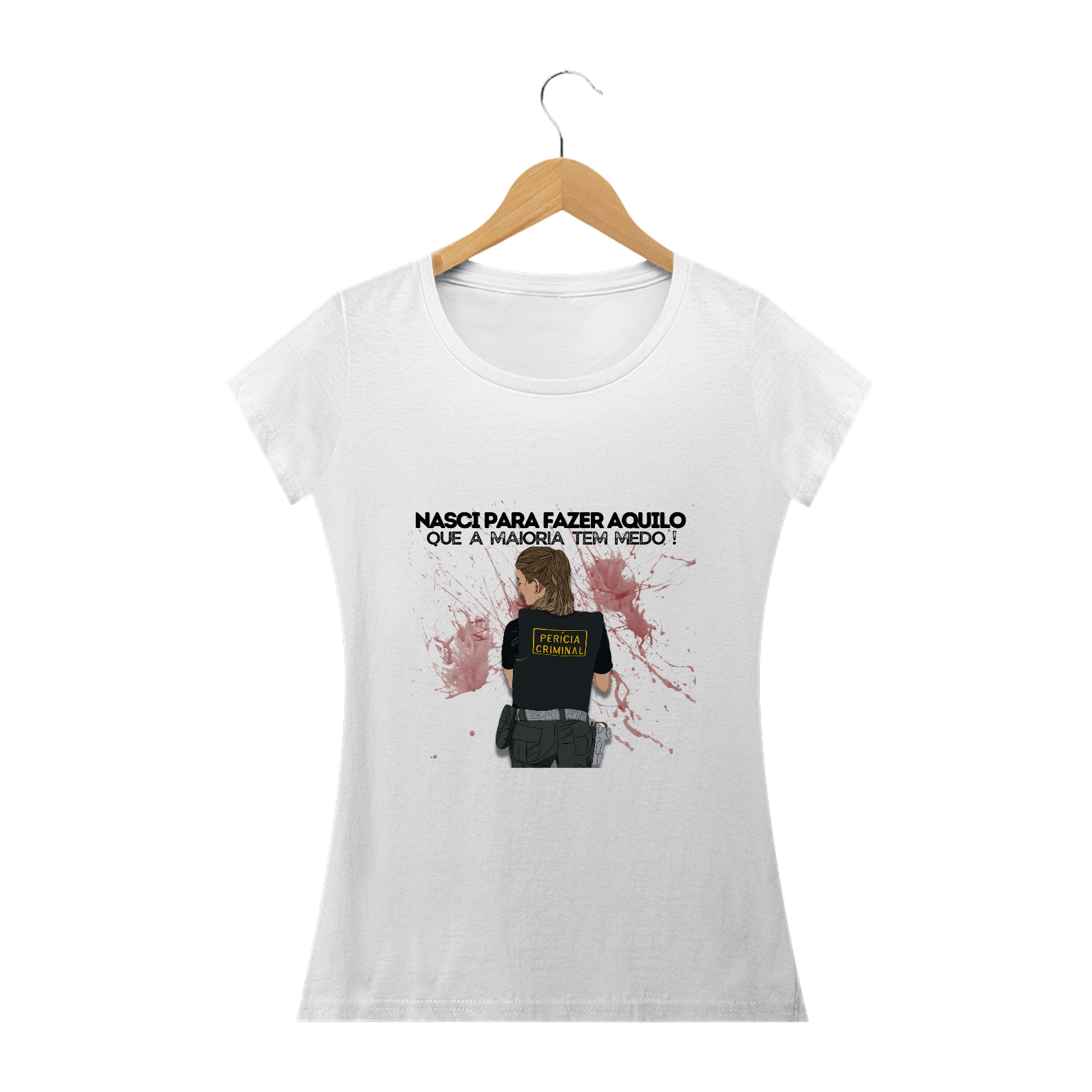 CAMISETA PERITA CRIMINAL - BABY LOOK