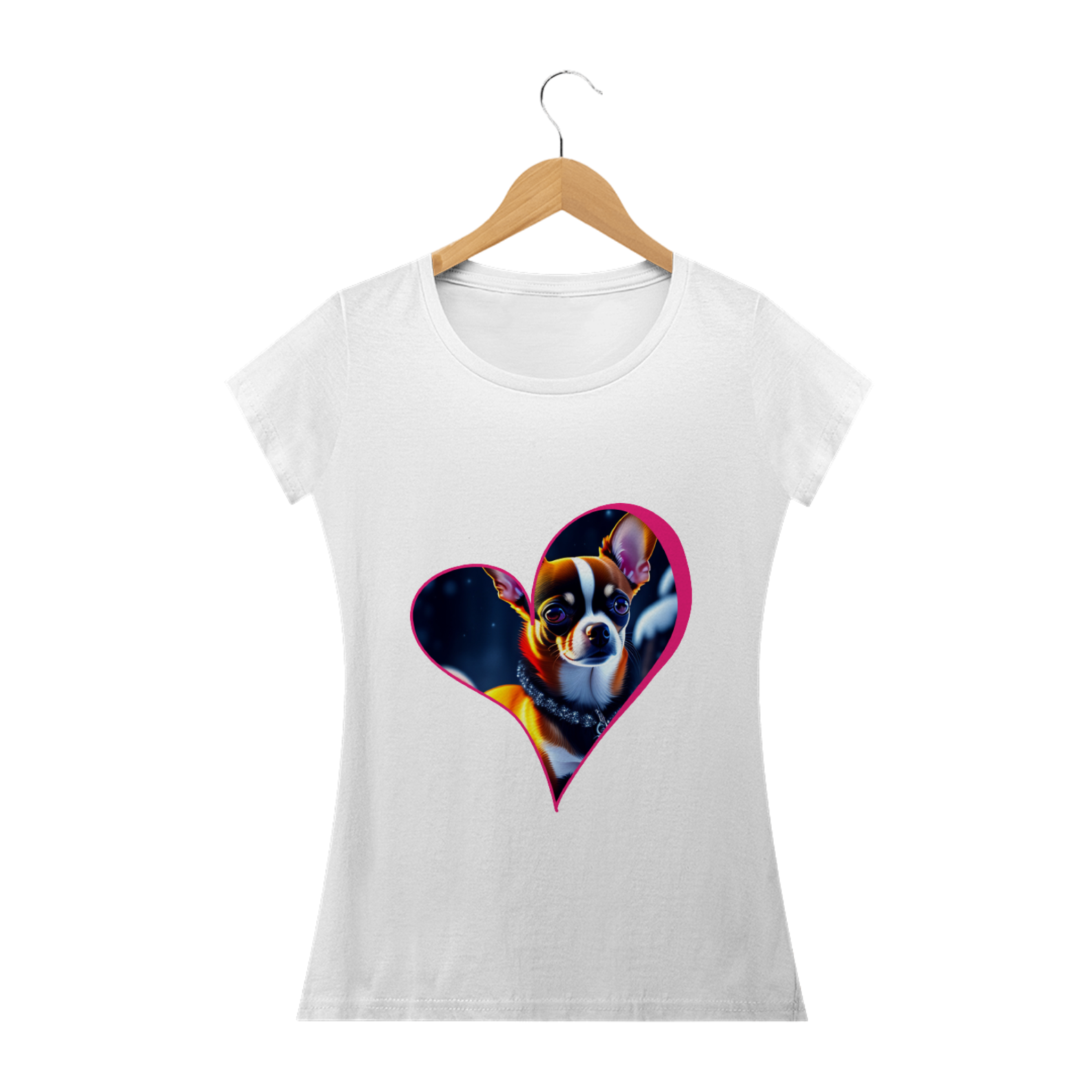 Baby look Coração dog