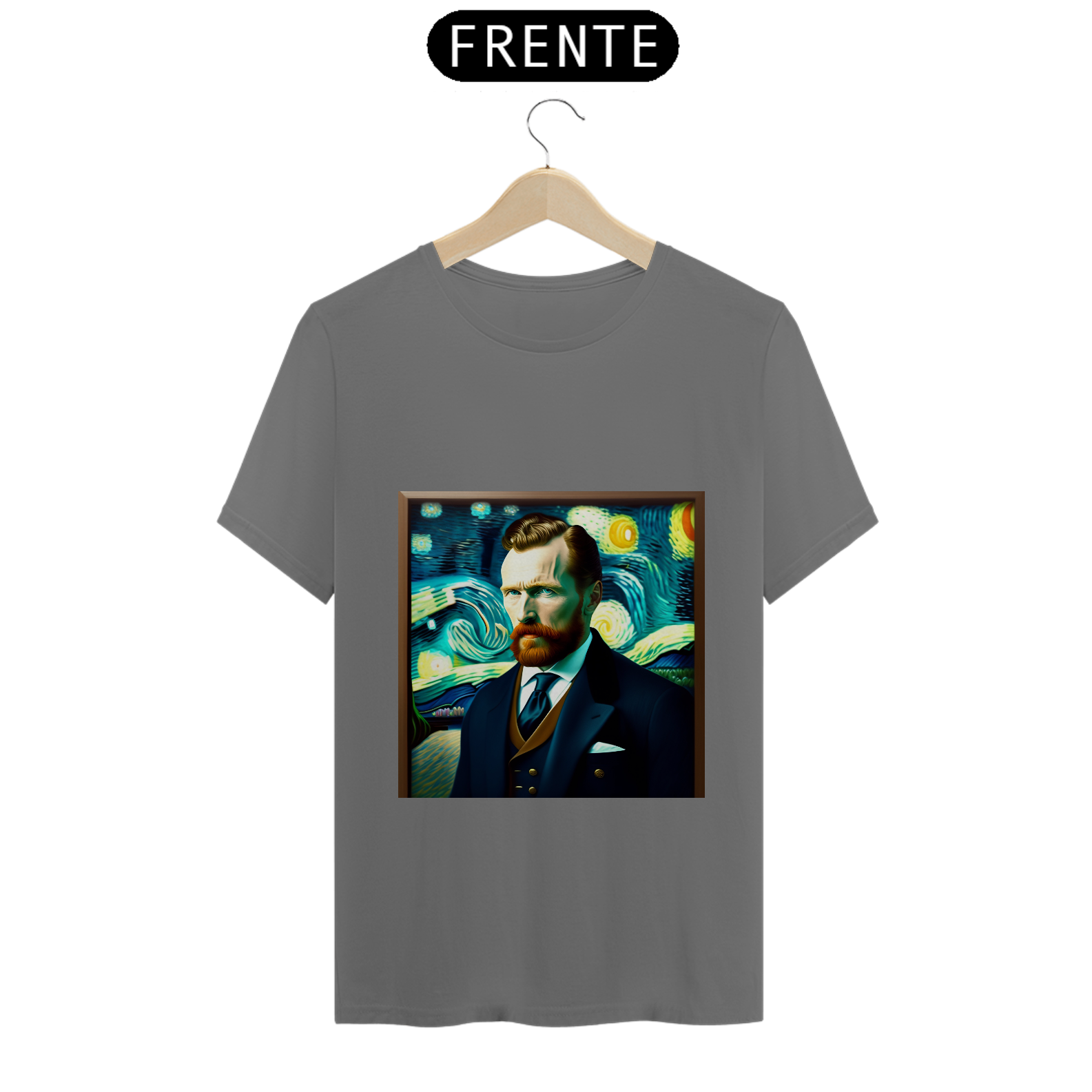 Nome do produto: Camisa T-SHIRT Van Gogh na noite estrelada