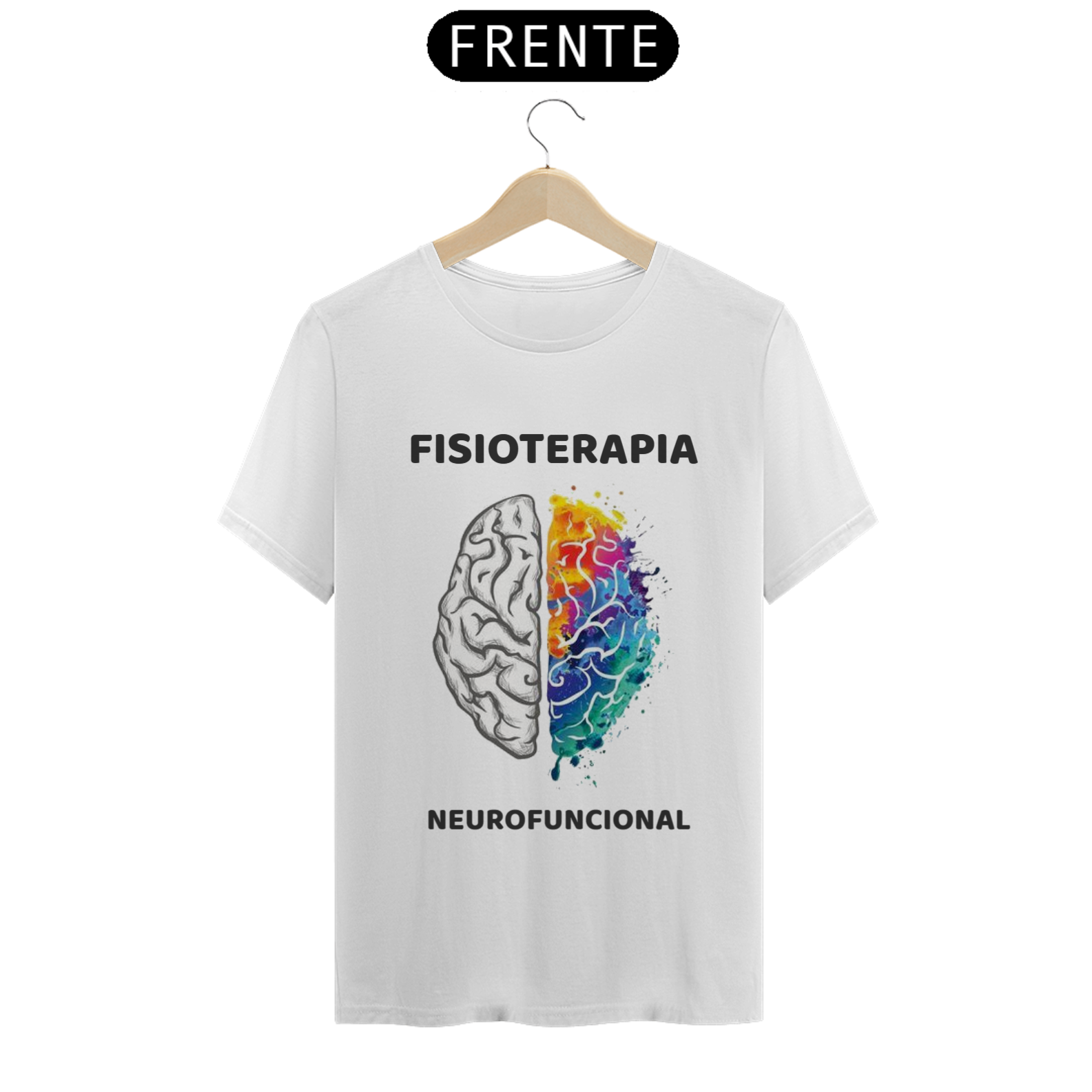 Nome do produto: Camiseta Masculina Fisioterapia Neurofuncional
