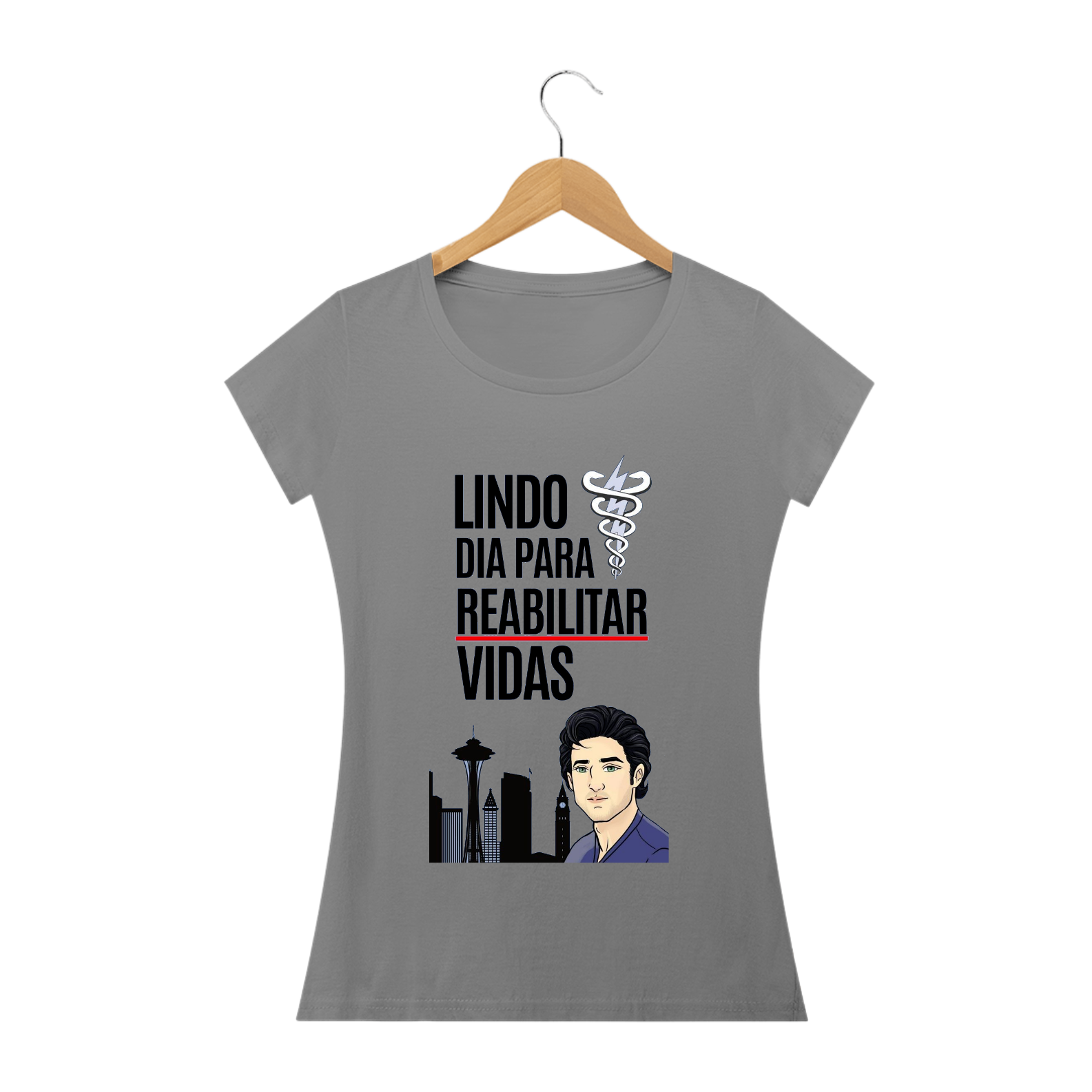 Camiseta Feminina Fisioterapia Grey's Anatomy