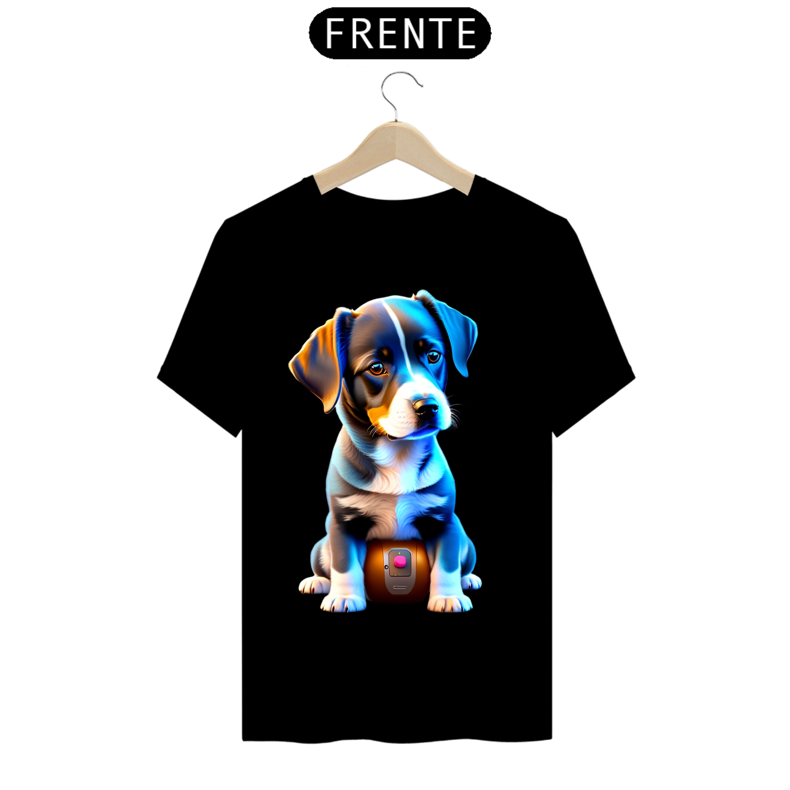 Nome do produto  Camiseta Unissex Cachorrinho fofo