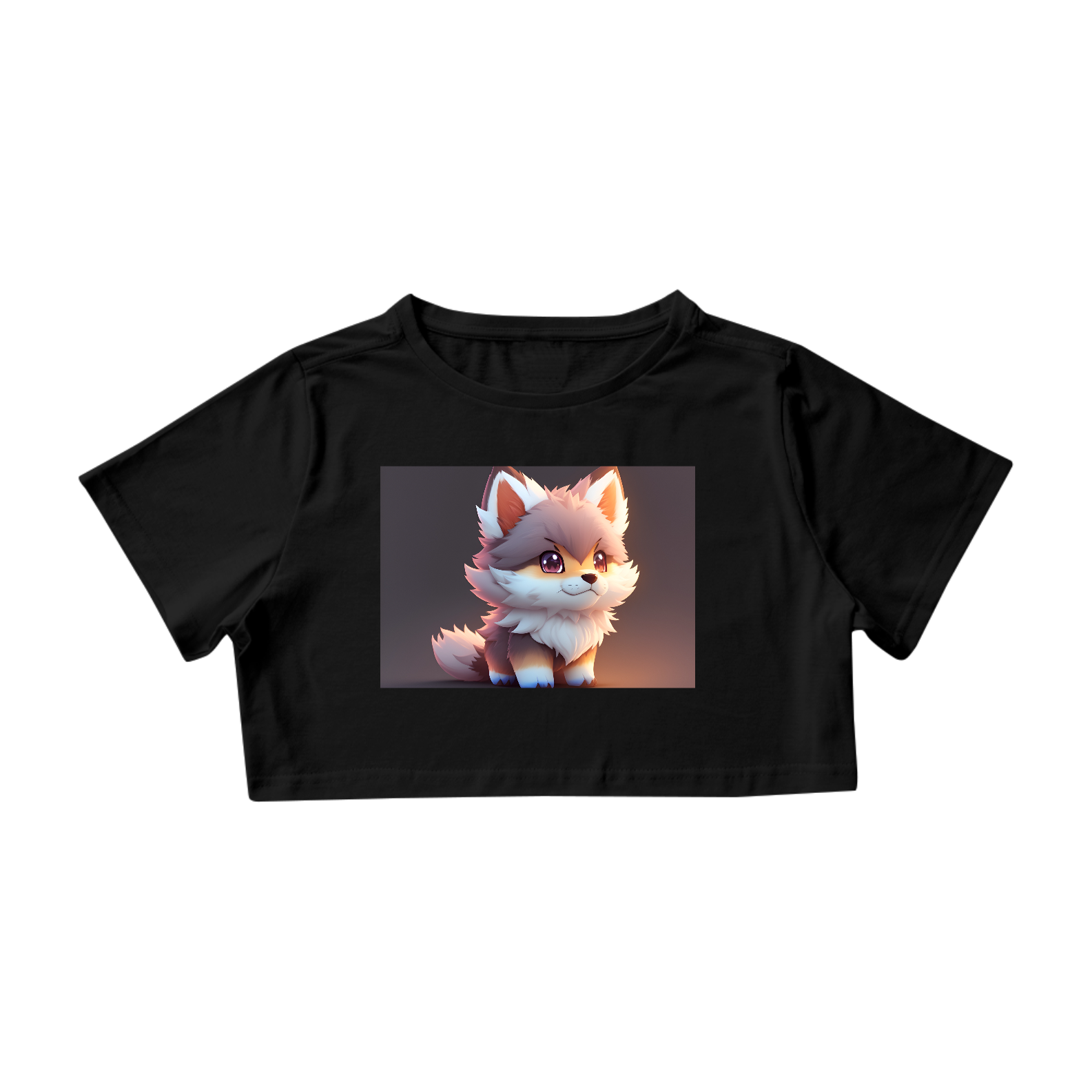 Lobo de anime hiper realista e fofo de pokémon