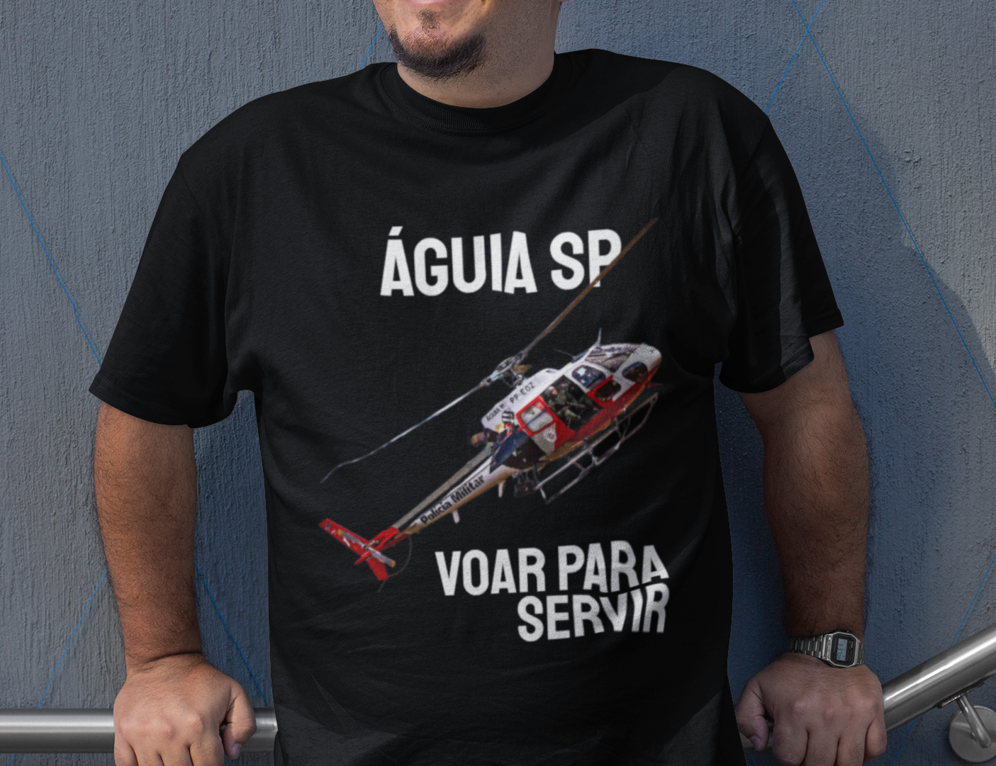 Camiseta ÁGUIA SP - Voar para Servir