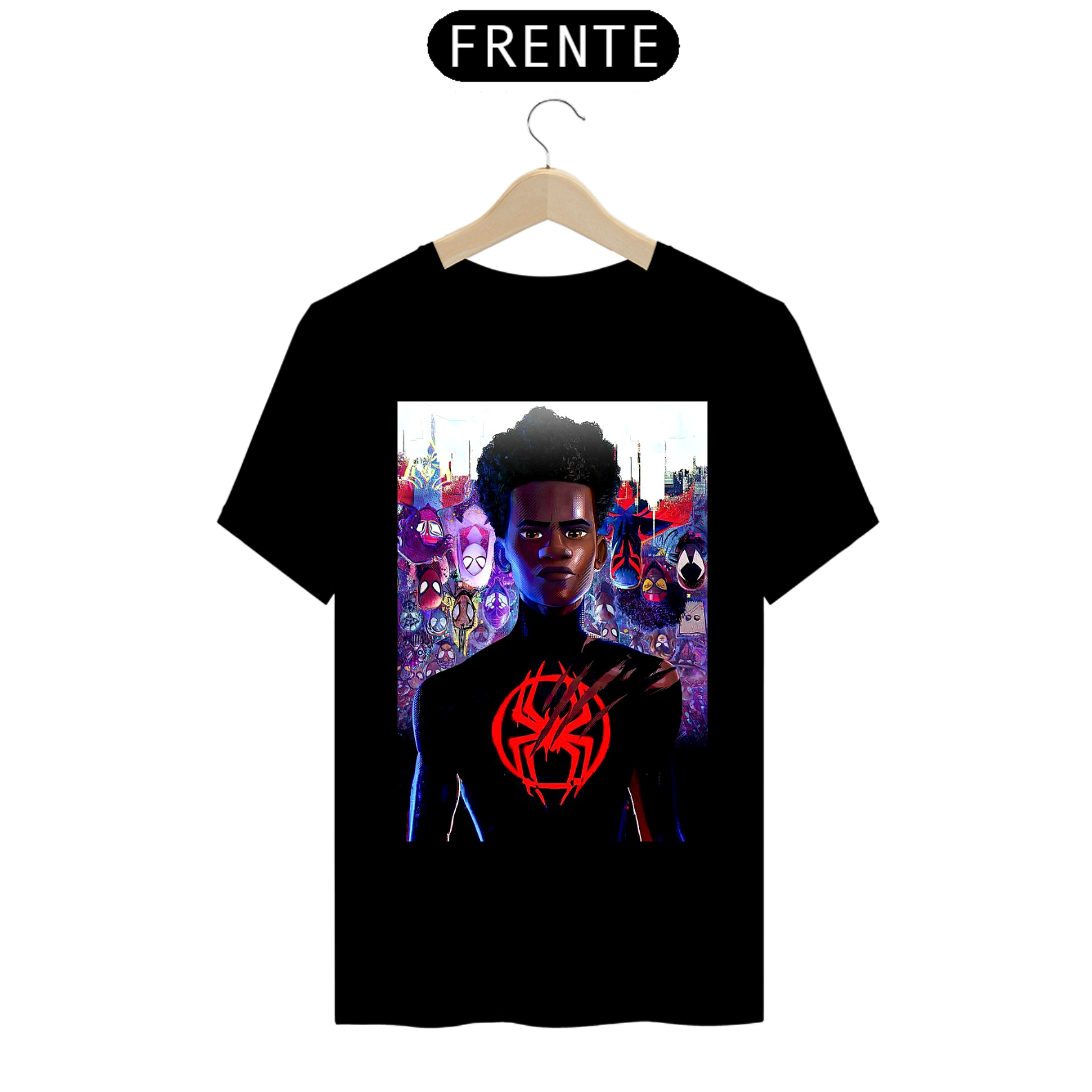 Nome do produto  Camisa spider man across Black 