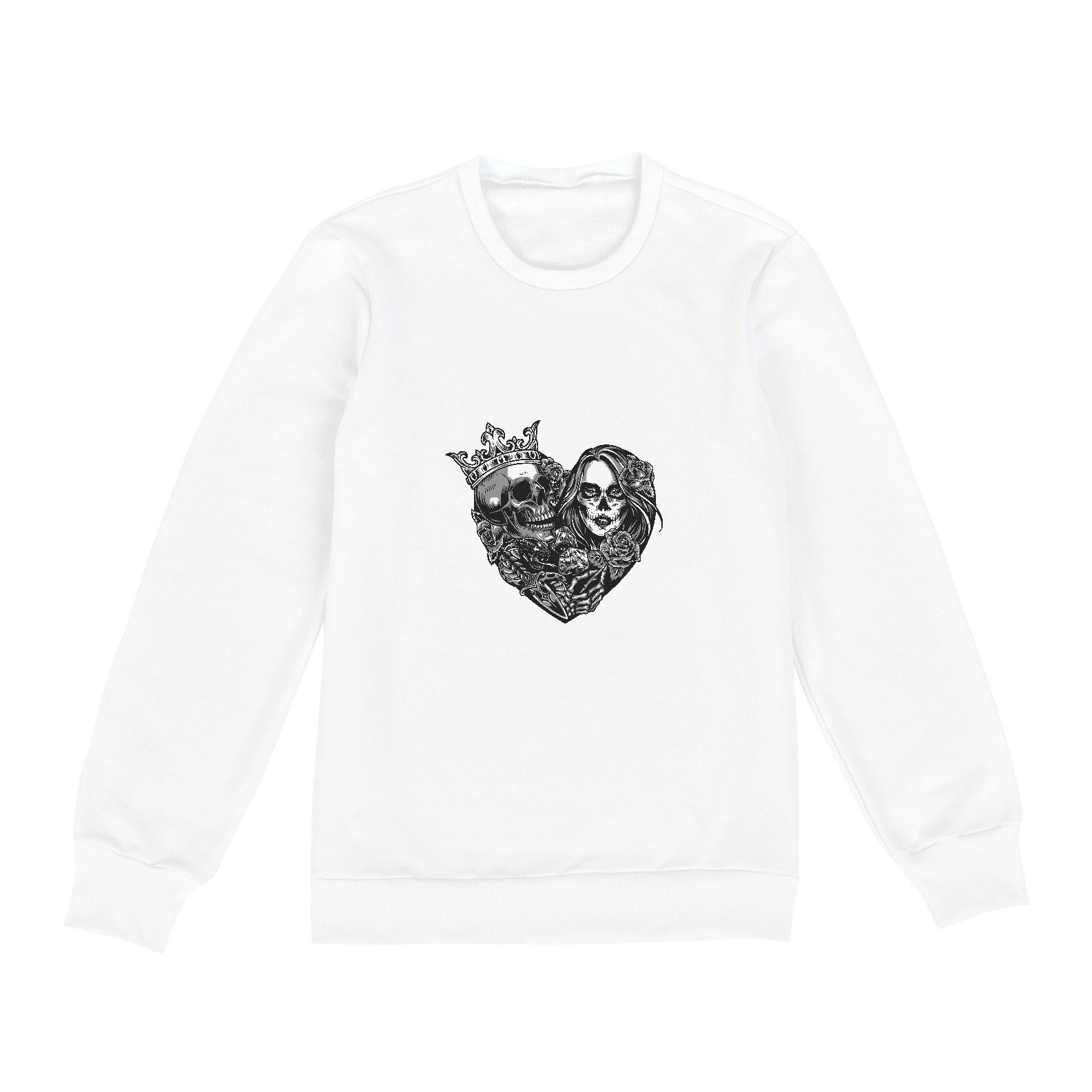 Amor Bandido (moletom branco unissex)