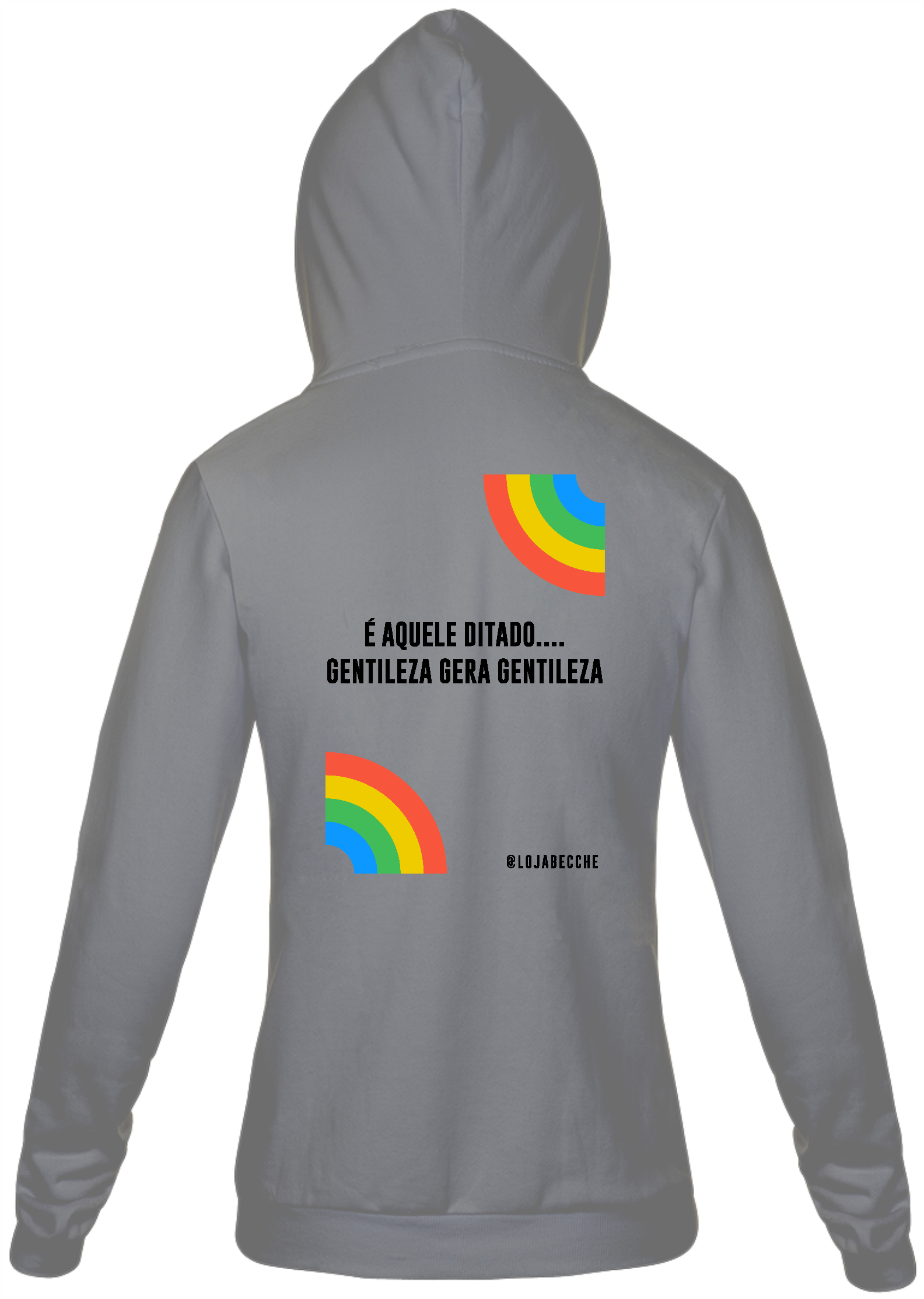 Moletom unissex c/ ziper | Gentileza Gera Gentileza