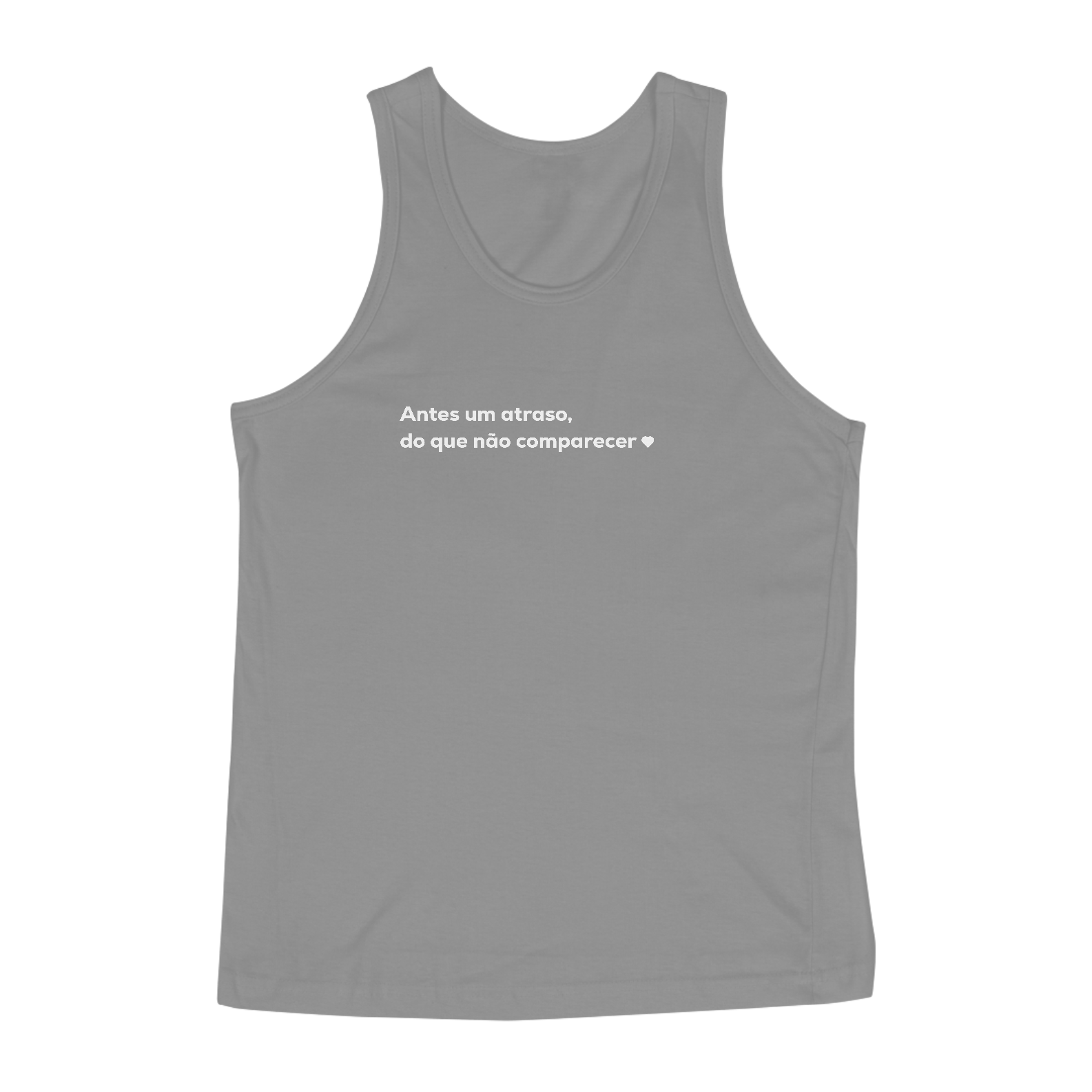 Antes um atraso do que não comparecer <3 (regata)