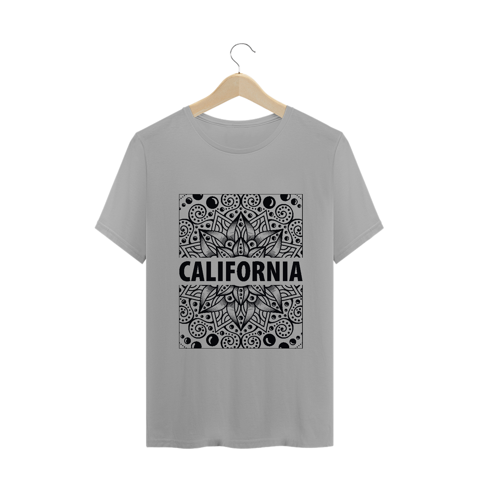 California Estampa Estilo Trance (camiseta branca ou cinza)