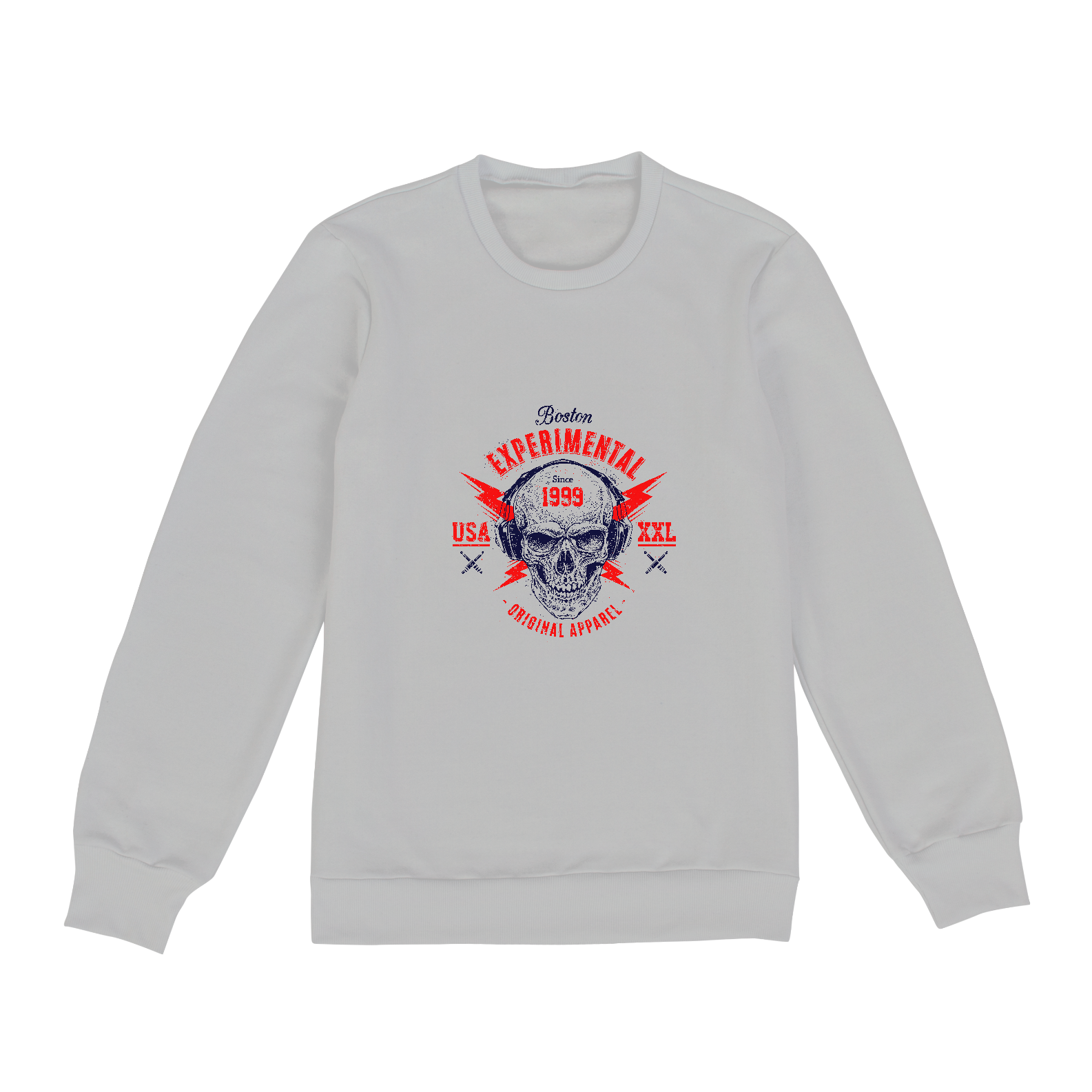 Experimental (moletom fechado unisex cinza ou branco)