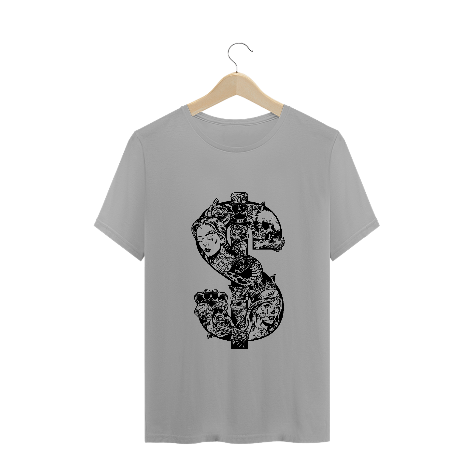 $aliente (camiseta cinza ou branca)