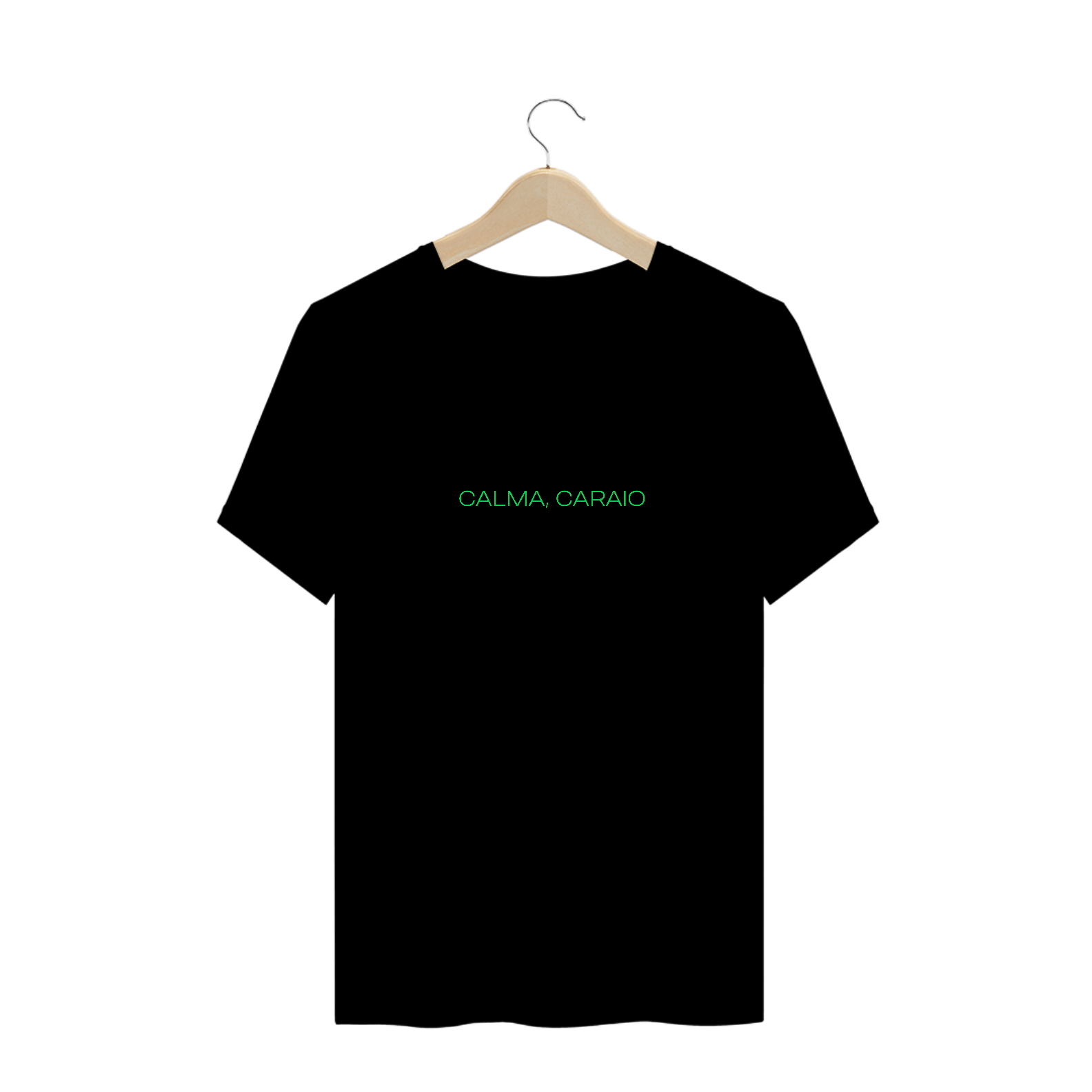 Calma caraio (masculino | preto)