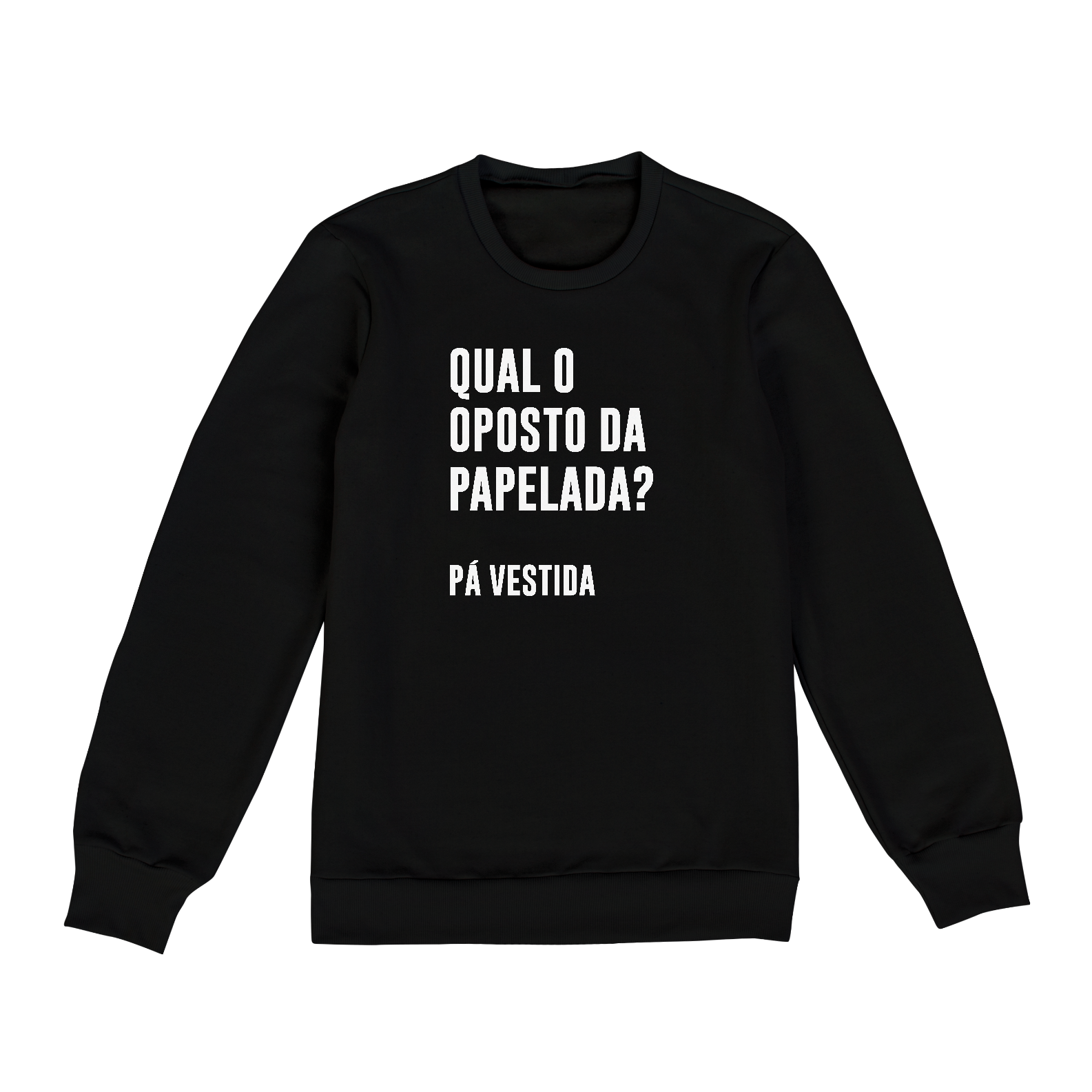 Opsto da papelada? (moletom fechado preto)