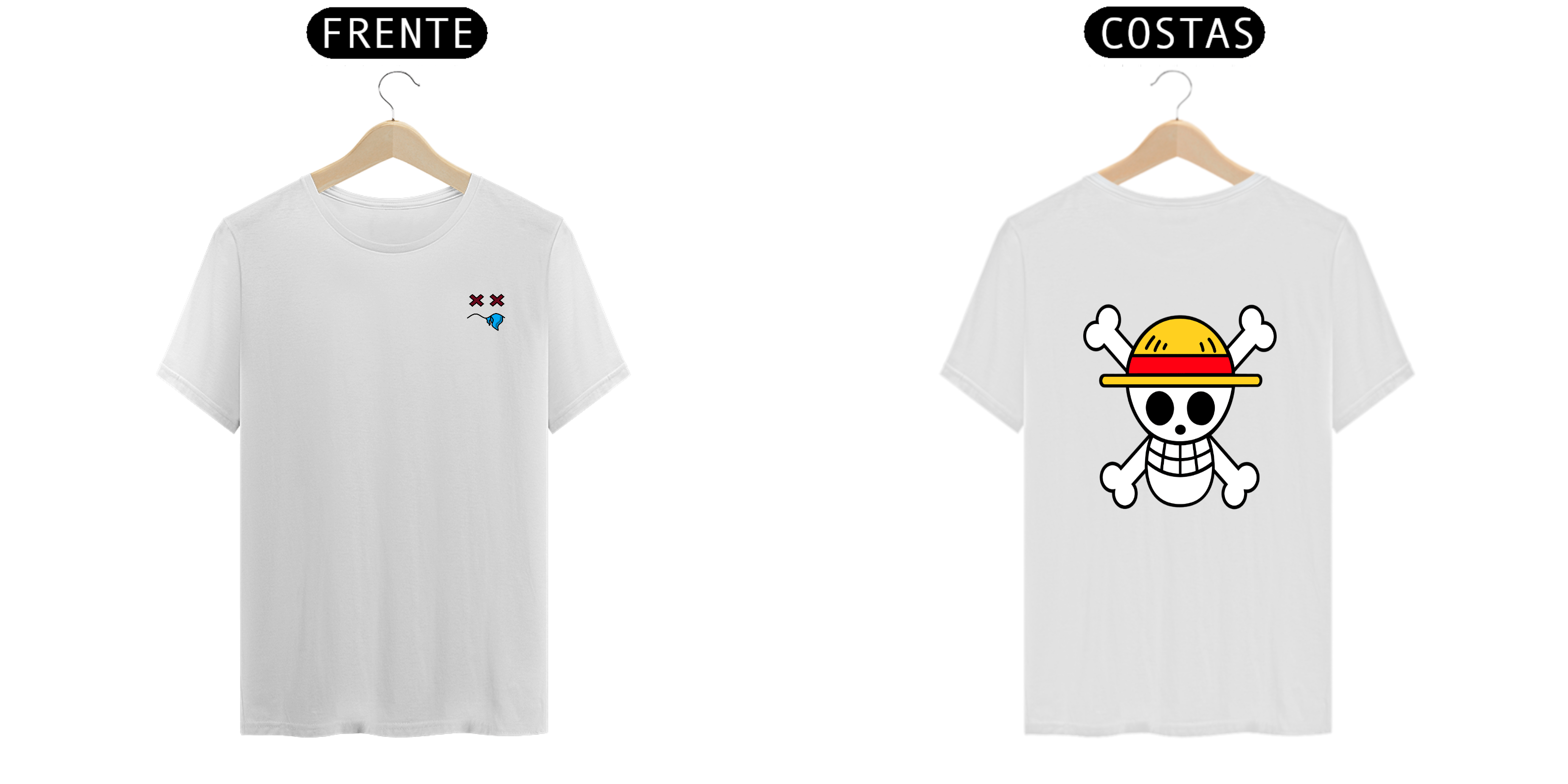 Nome do produto: Camisa One piece com a logo na frente da Loja estampa