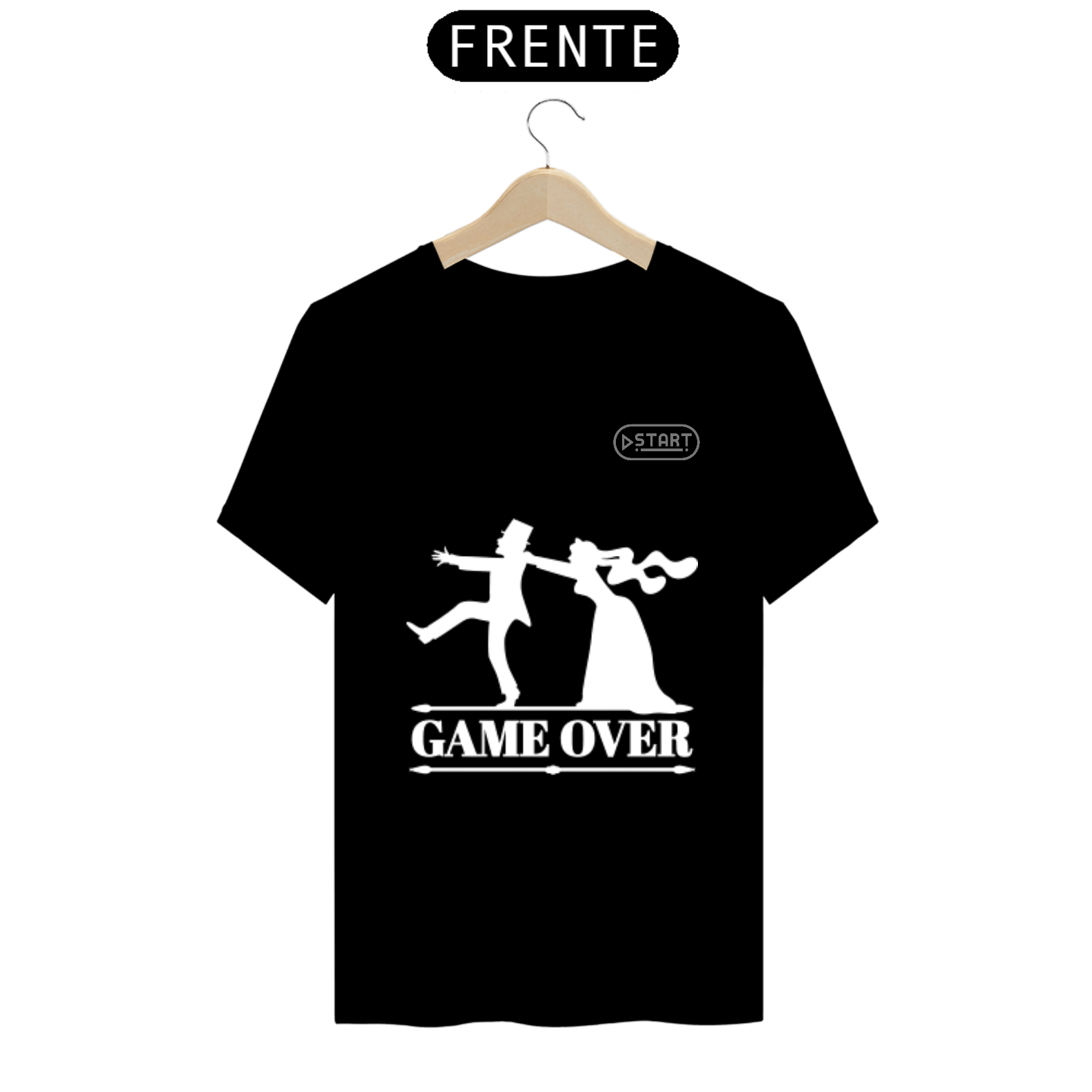 Camisa Start - Game Over (Casamento)