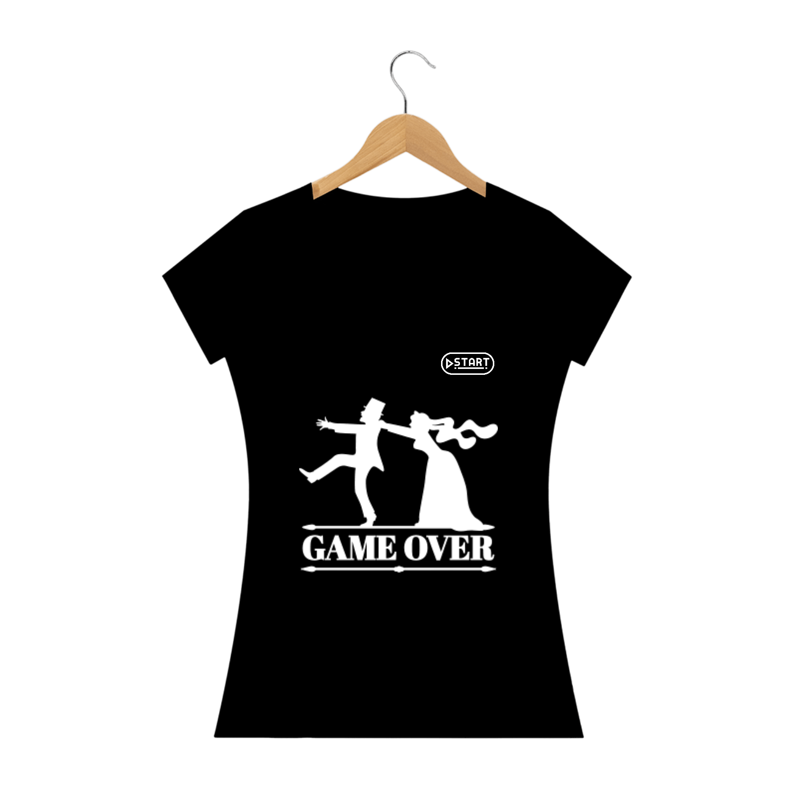 Camisa Start - Game Over (Casamento)