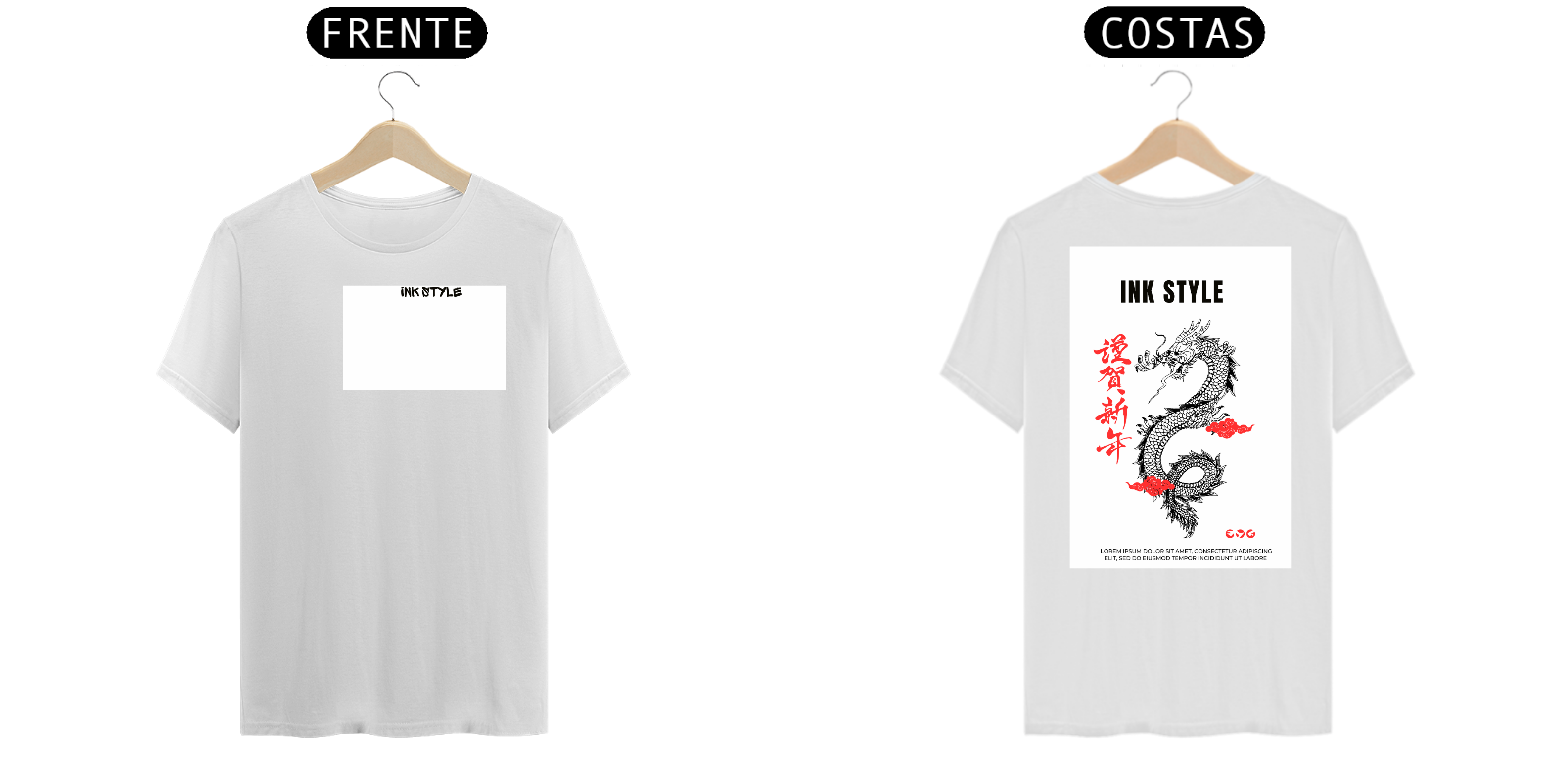 Camiseta T-shirt Rpime Ink syle Branca