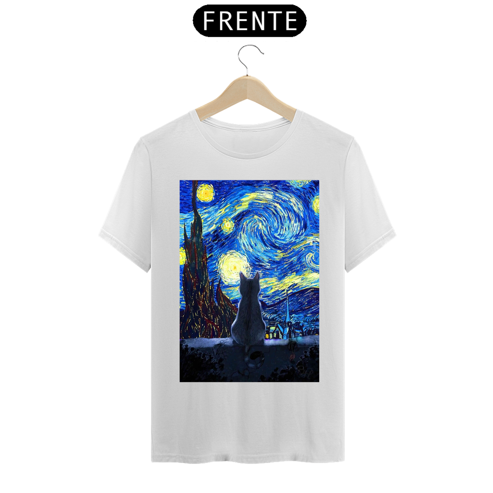 Nome do produto: Camiseta Van Gogh Noite estrelada releitura