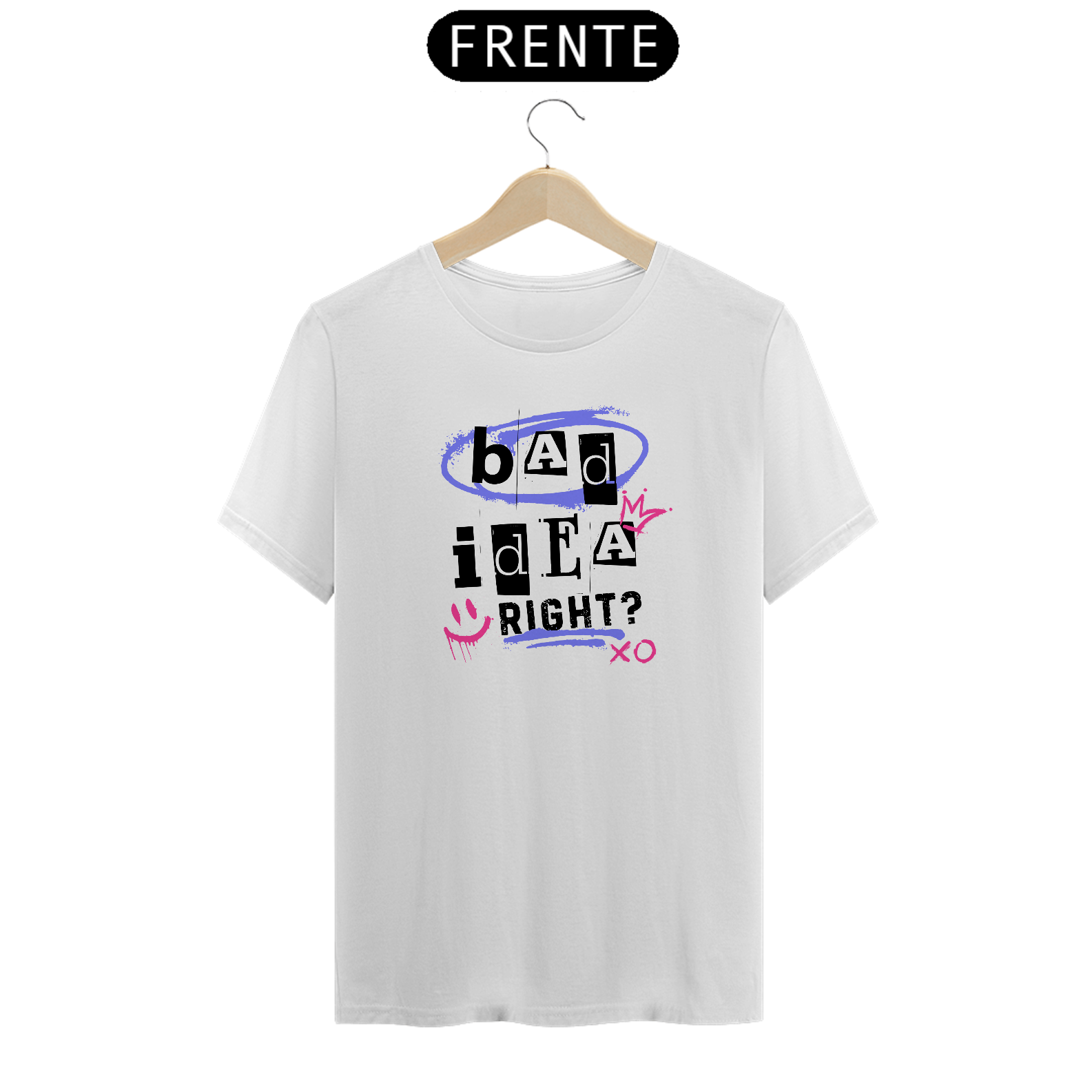 Camiseta Olivia Rodrigo - Bad idea, right? (Frente única)