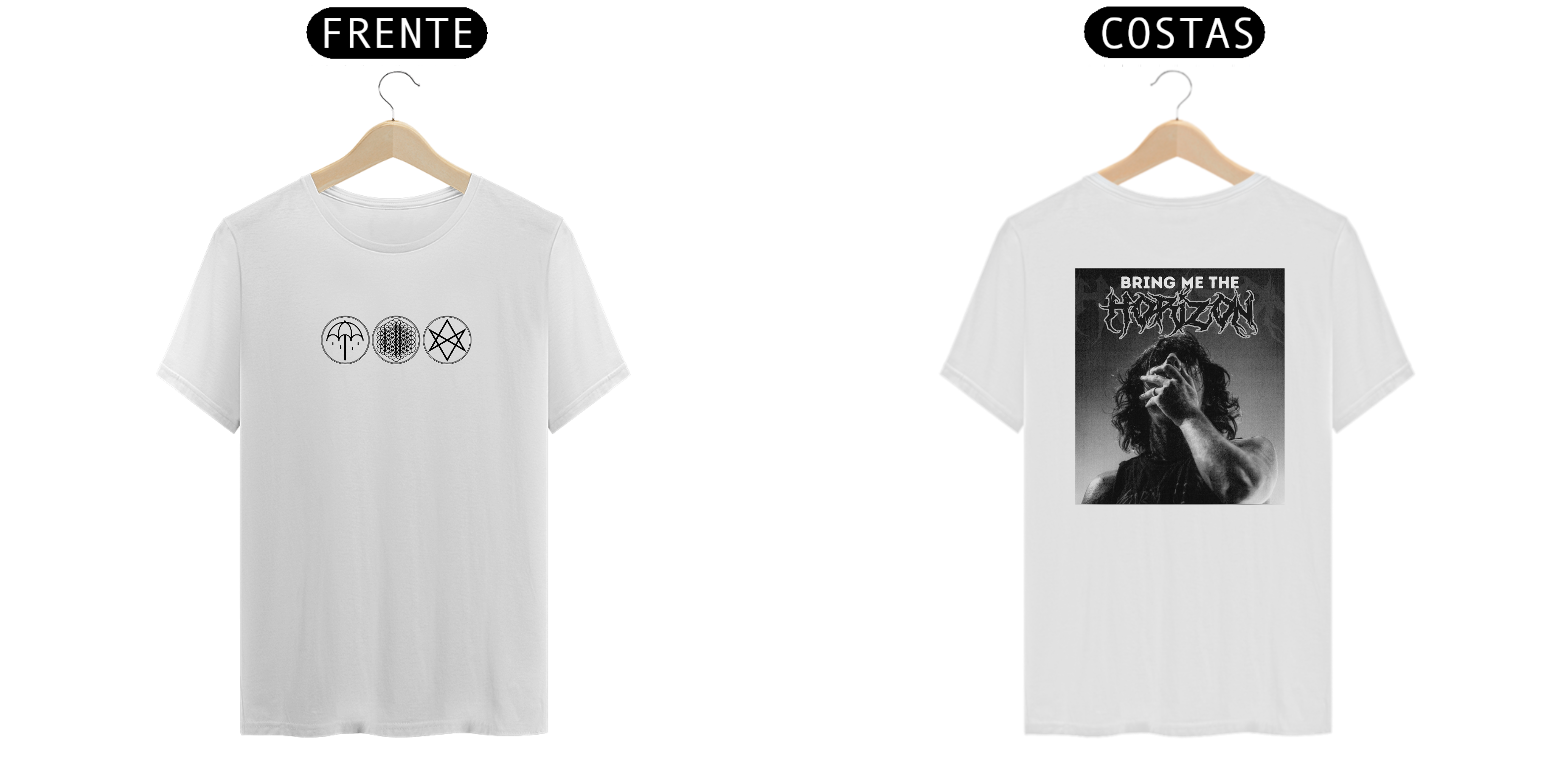 Camiseta Bring Me The Horizon - Símbolos (Frente única)