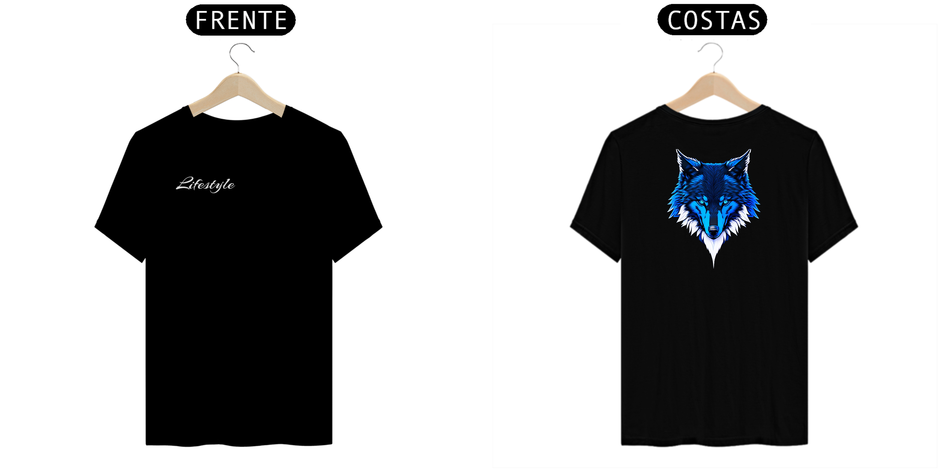 Nome do produto: Camiseta Lifestyle Lobo azul