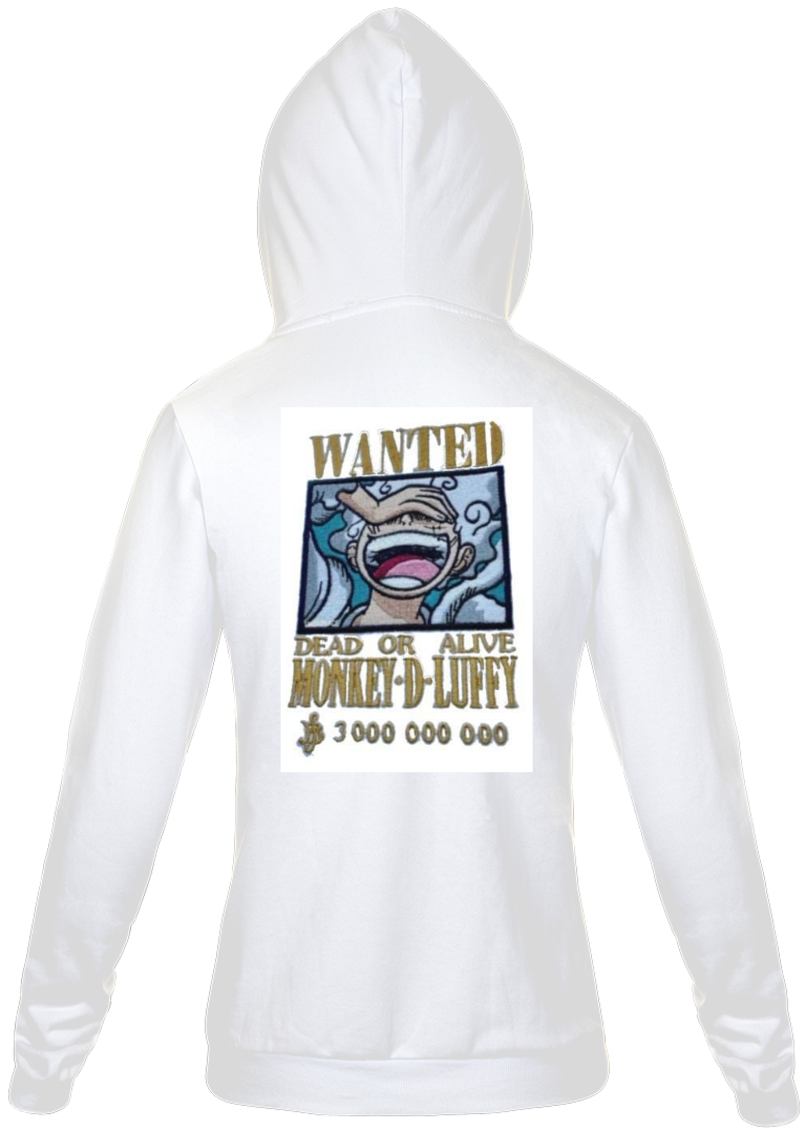 Nome do produto: Moleton One Piece Gear 5 Monkey D Luffy : Branco