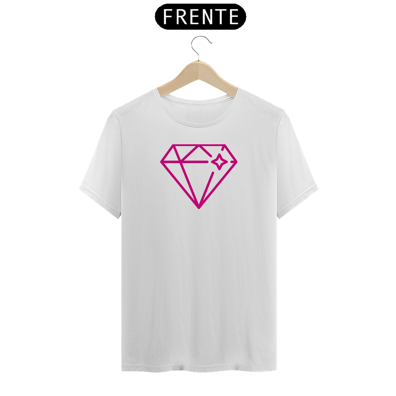 Camisa Camiseta Diamante Amante - Unissex