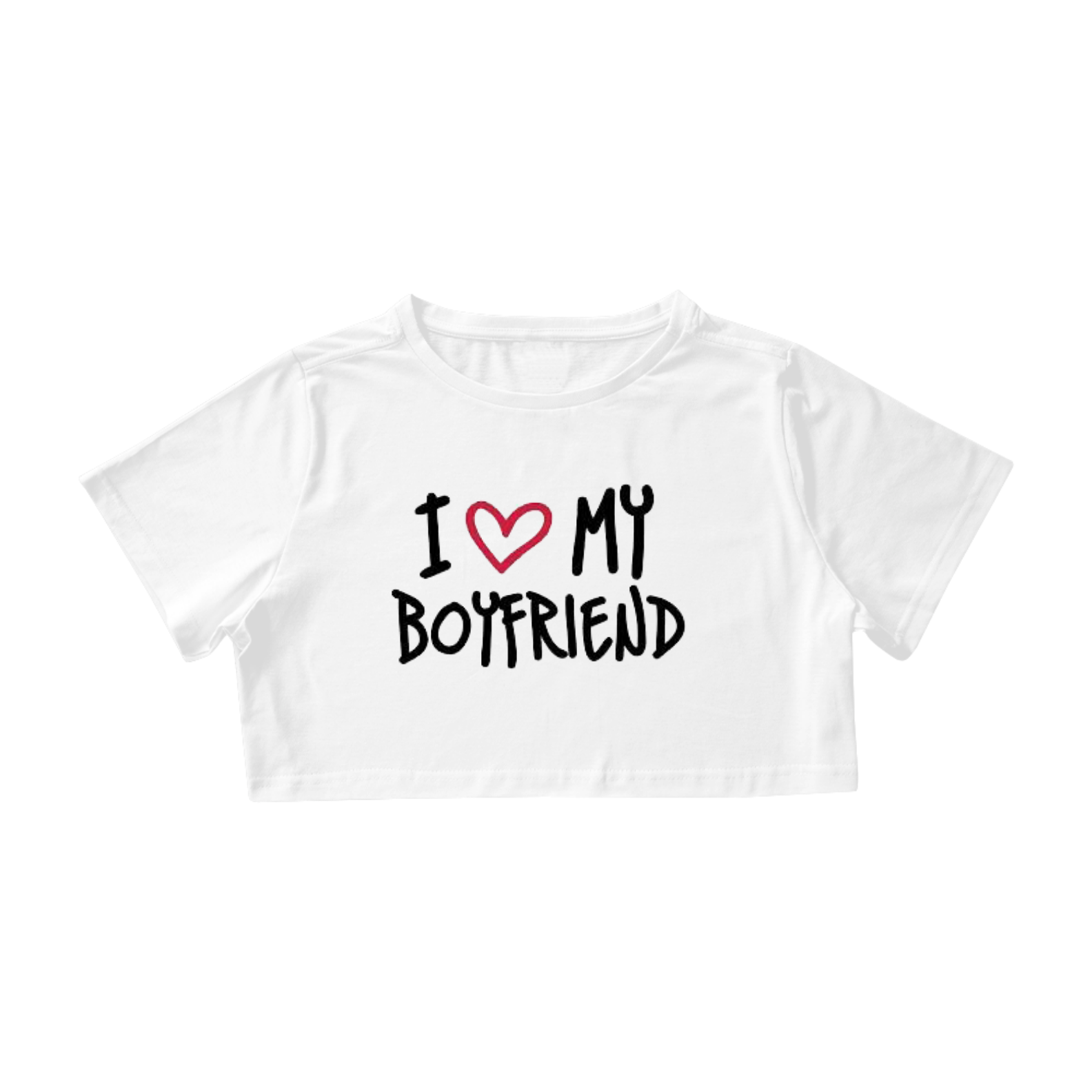 Nome do produto: Croopped Eu Amo Meu Namorado