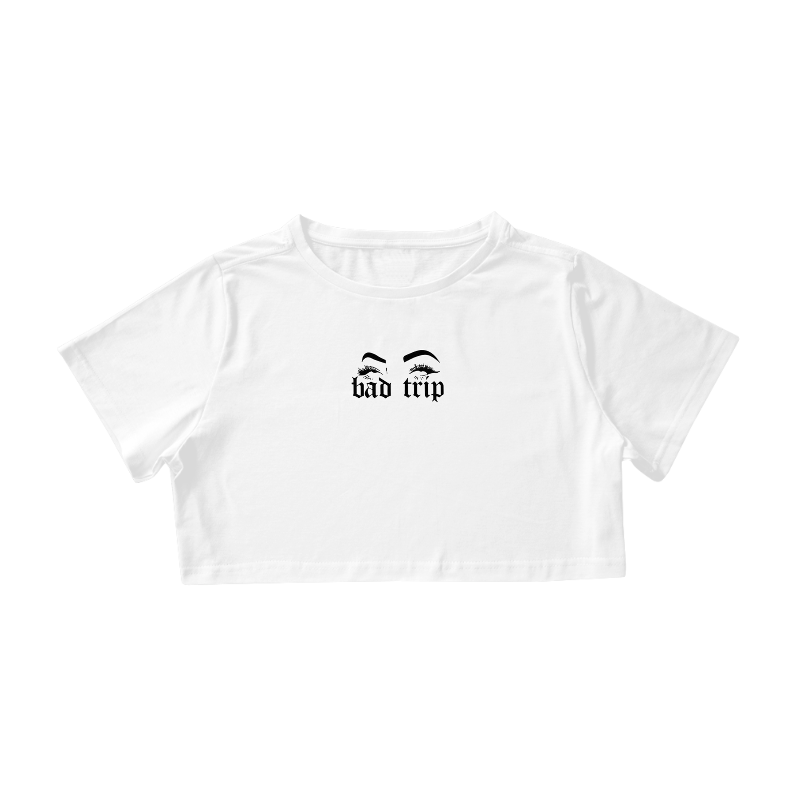 Camiseta Cropped Bad Trip - Viagem ruim Aesthetic