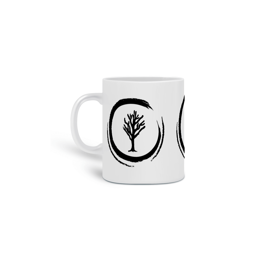 Caneca Branca Arvore Caçadores de Lendas