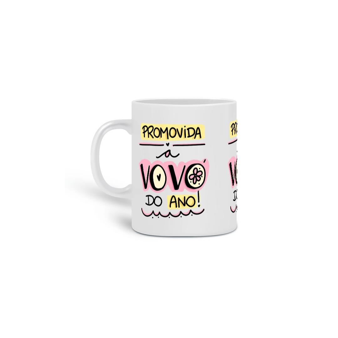 Caneca Personalizada Promovida a Vovó  do Ano