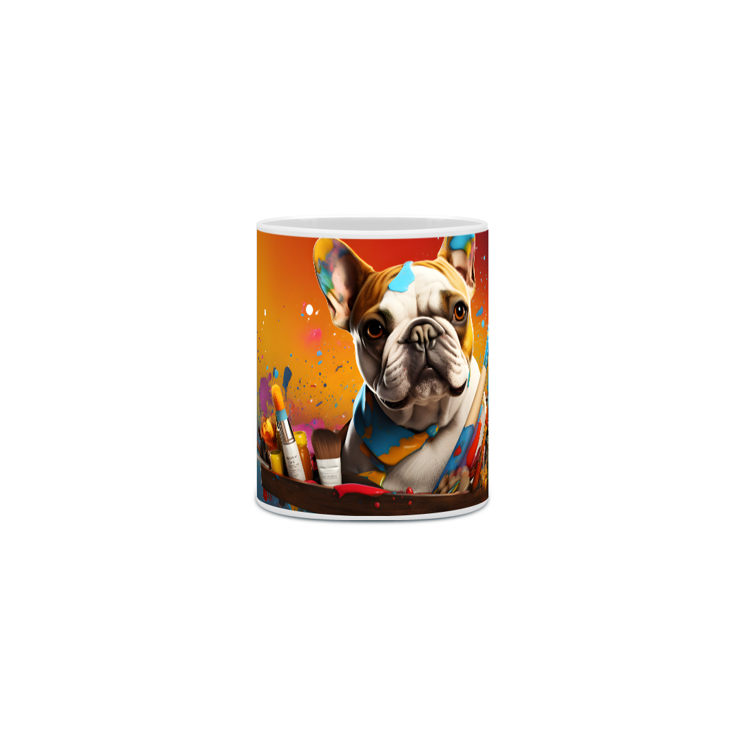 Caneca Bulldog Francês - Com Arte Digital - #Autenticidade 0023