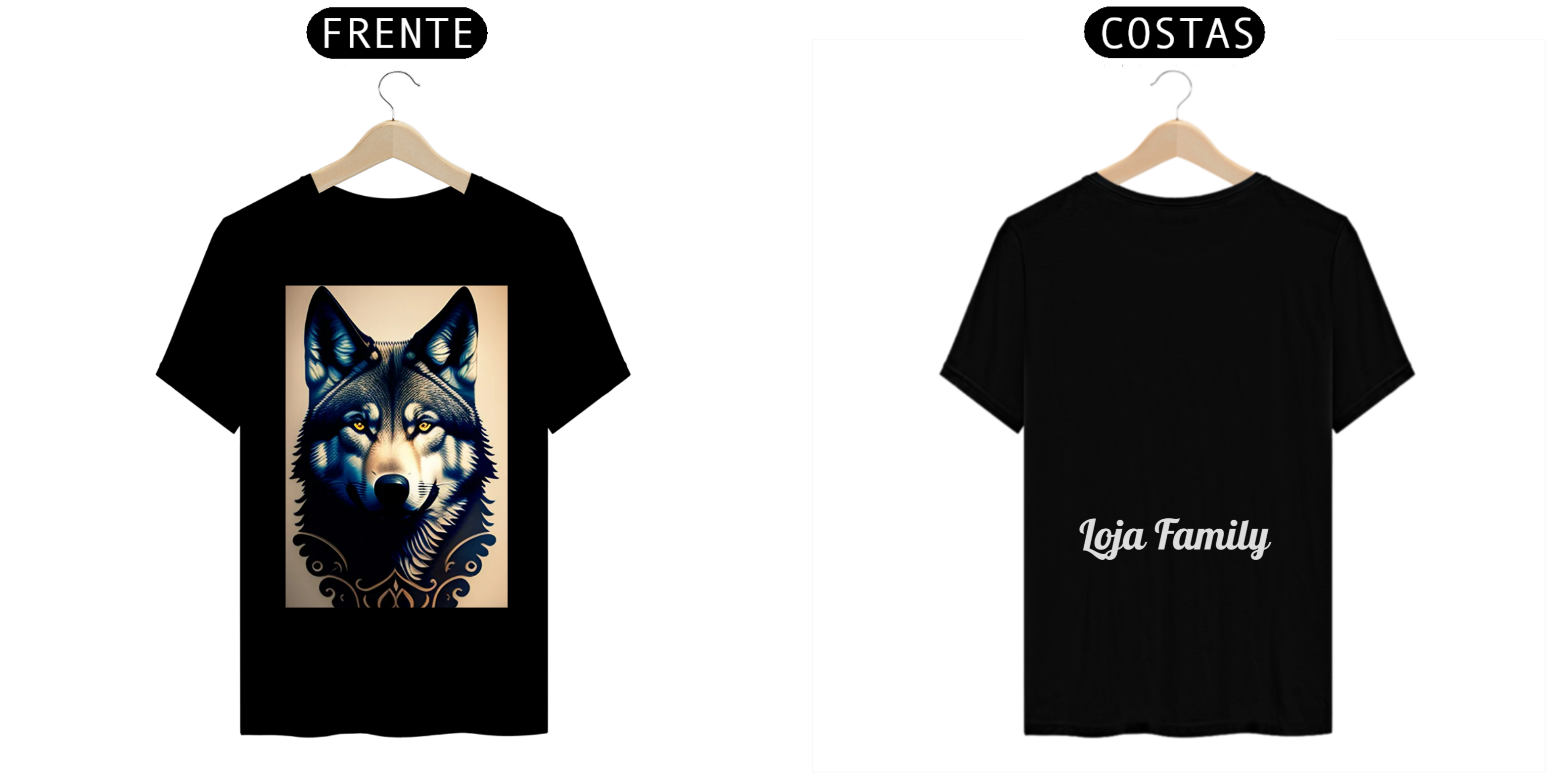 Nome do produto  camisa ,estampa de lobo