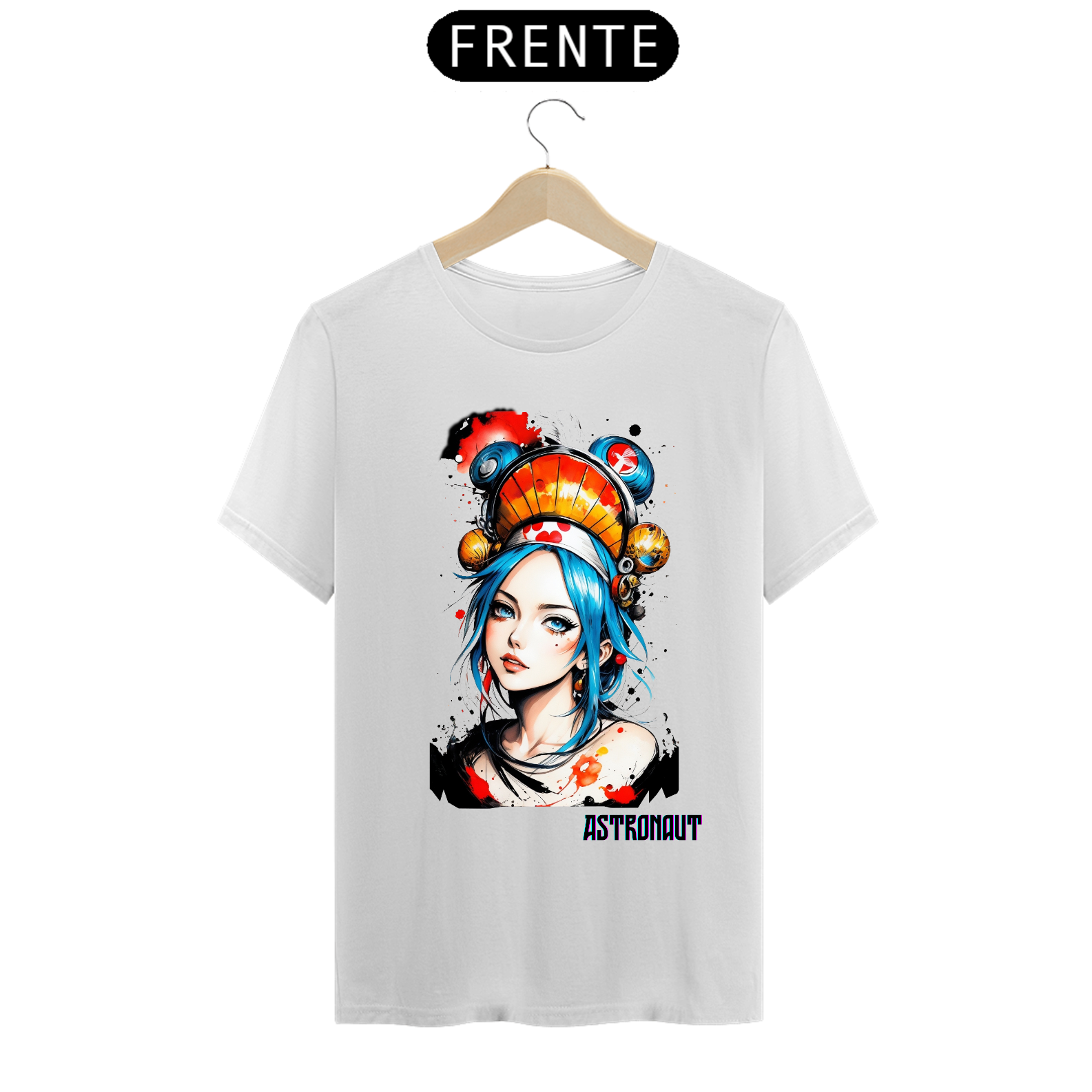 T-shirt Blue Hair Girl surrealist