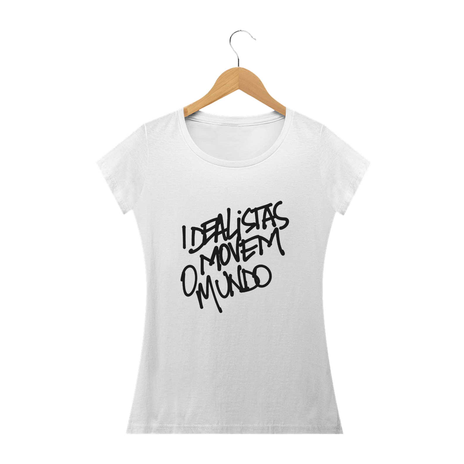 Camiseta Baby Long | Idealistas Movem o Mundo | FEM