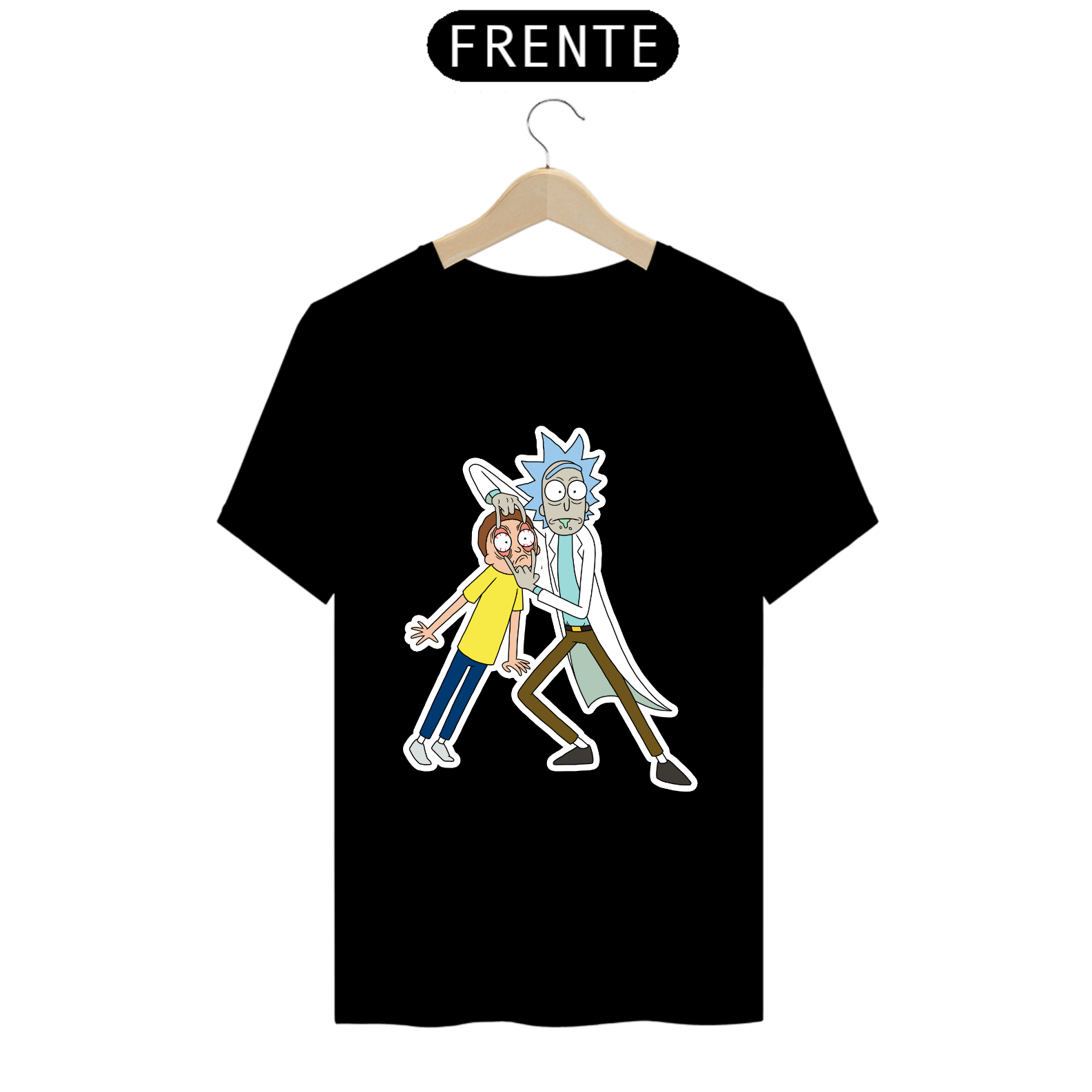 T-Shirt Prime - Rick and Morty - abre o olho