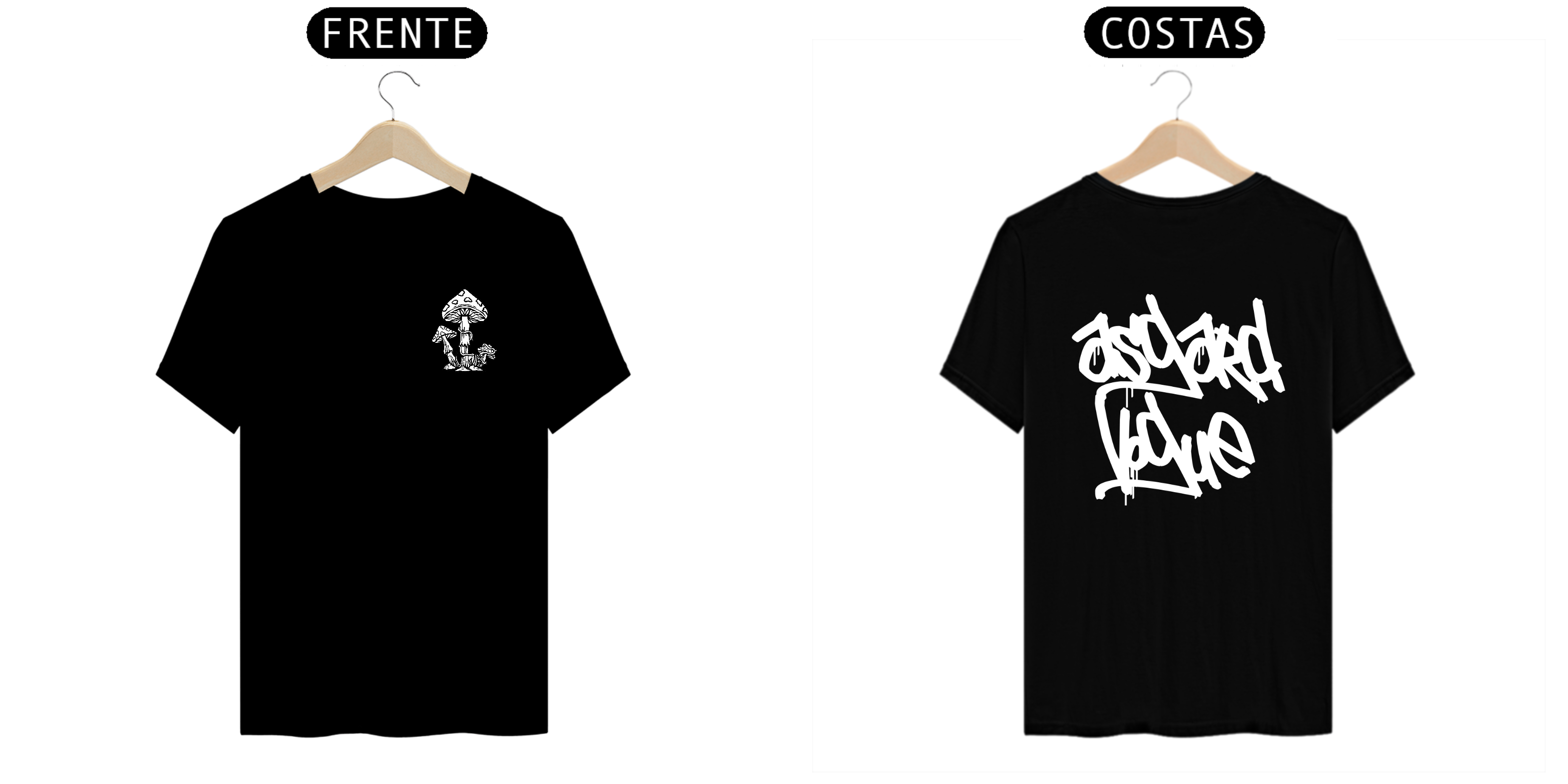 T-Shirt Prime - AsgardVogue - Cogumelo Grafite