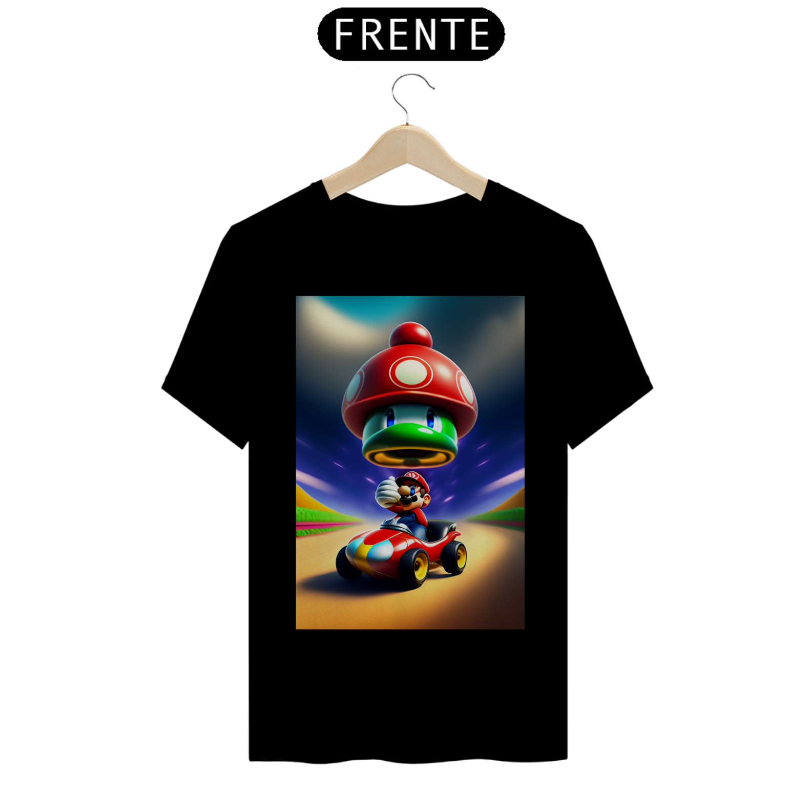 Nome do produto: Camisa Mario kart cogumelo